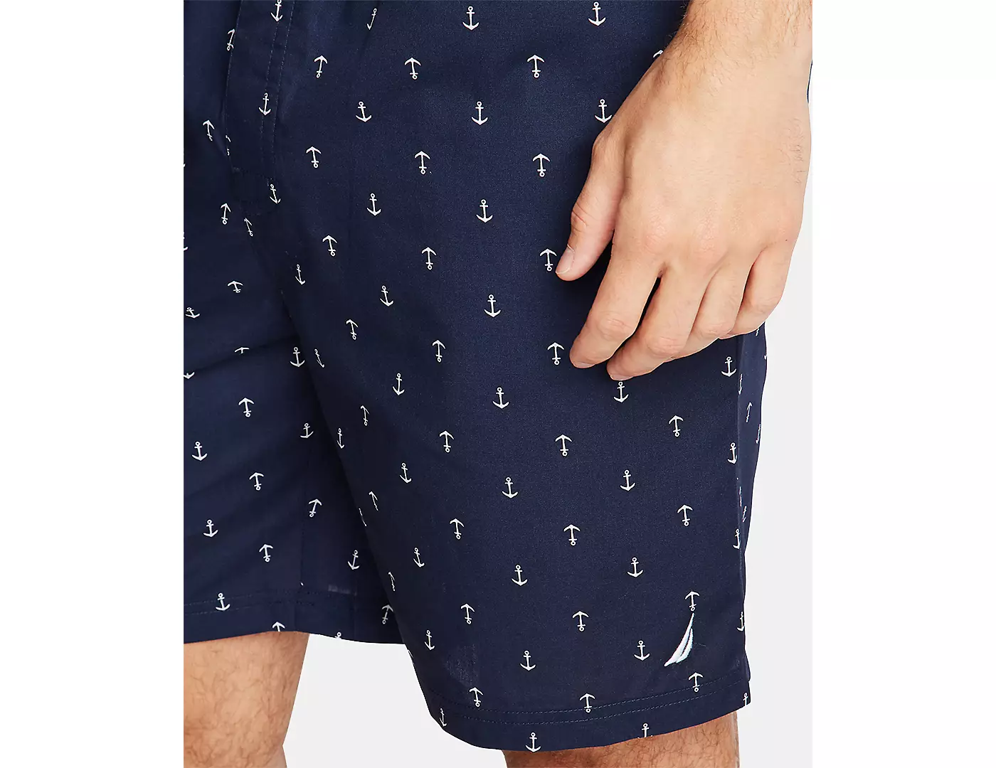 Мужские пижамные шорты Nautica Cotton с принтом якоря