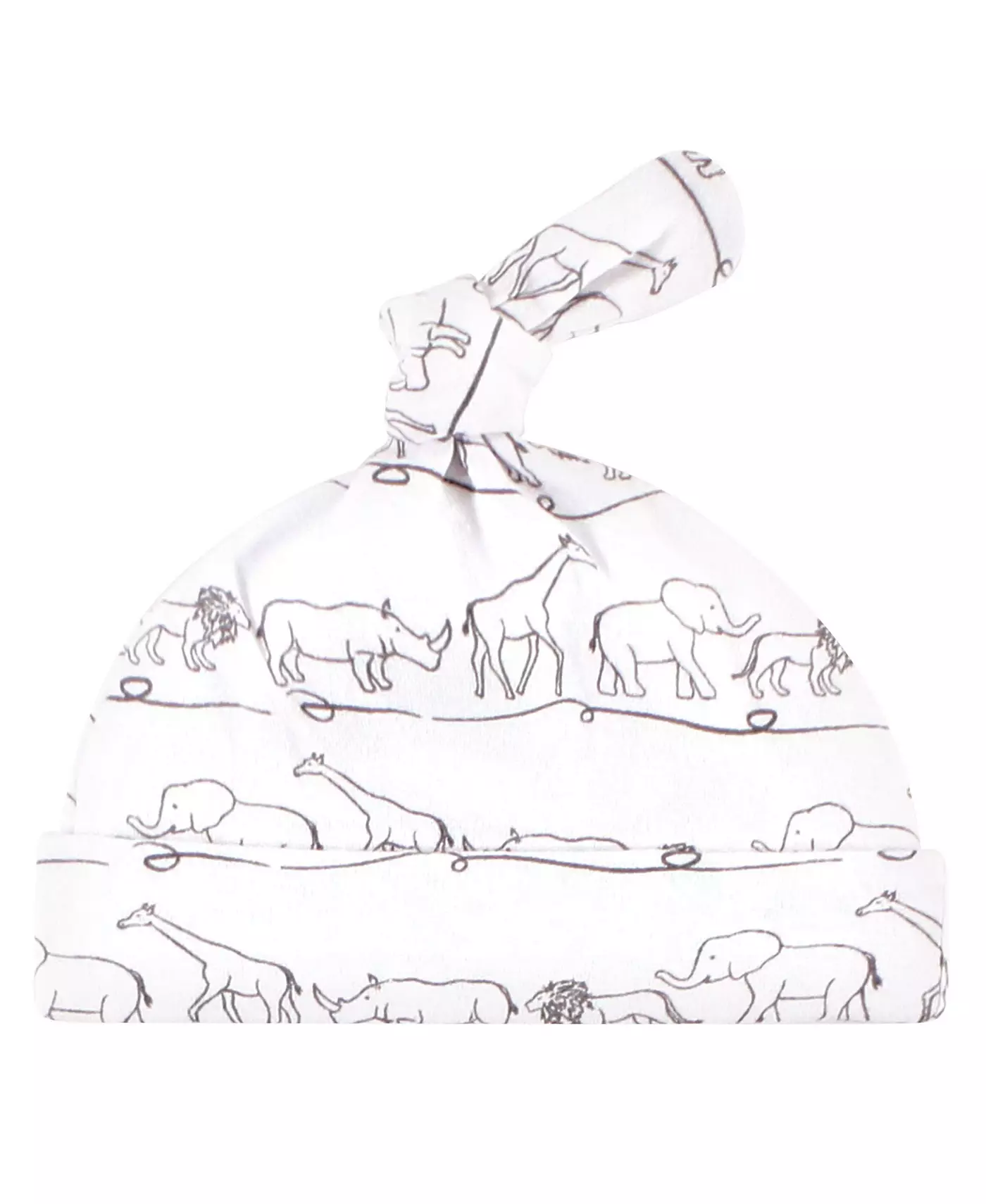 Пеленка и шапочка из органического хлопка унисекс Touched by Nature, сафари, 0-6 месяцев