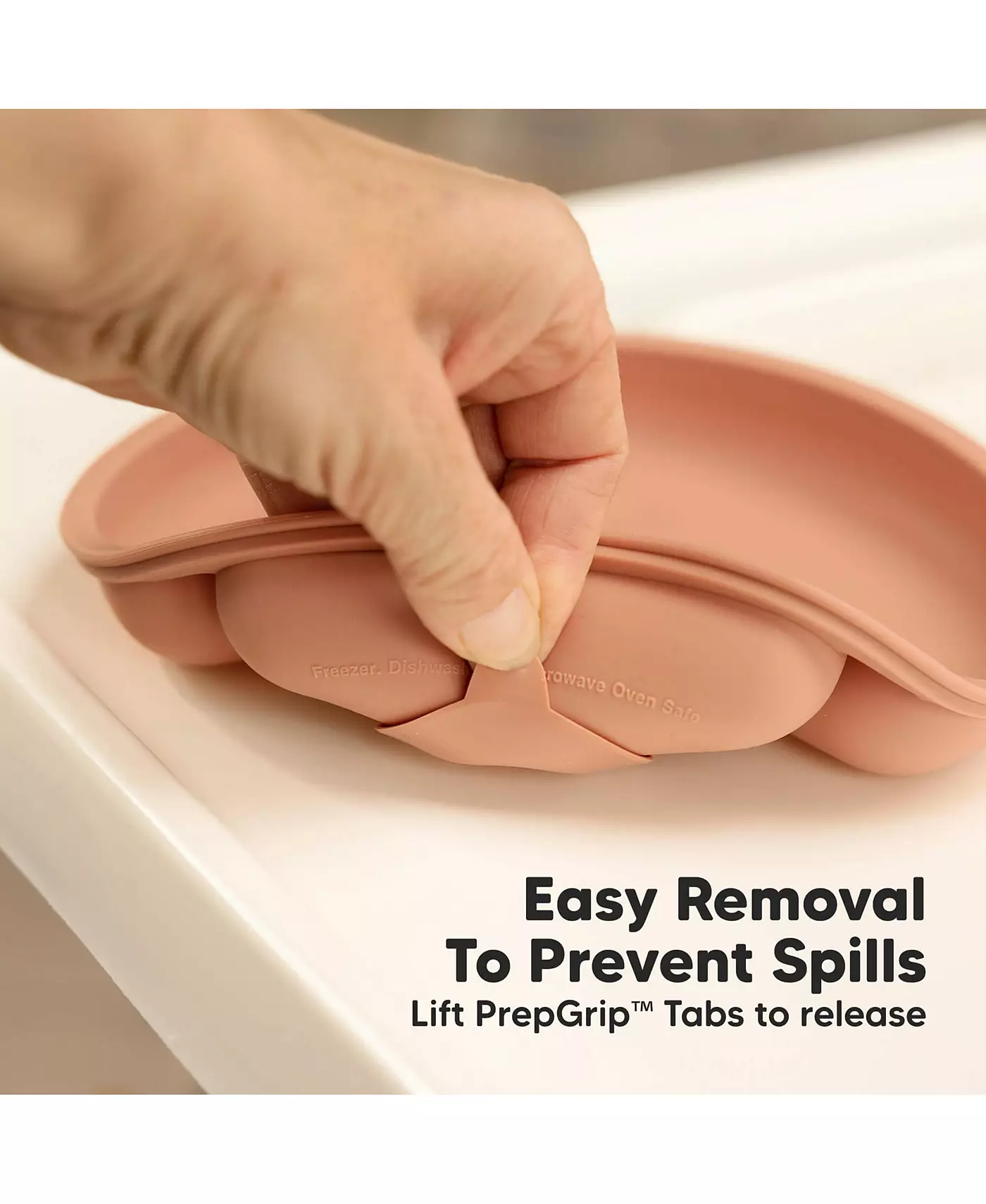 Упаковка из 3 тарелок KeaBabies Prep на присосках с крышками, 100% силикон, детские тарелки с крышкой, без бисфенола А, разделенные детские тарелки