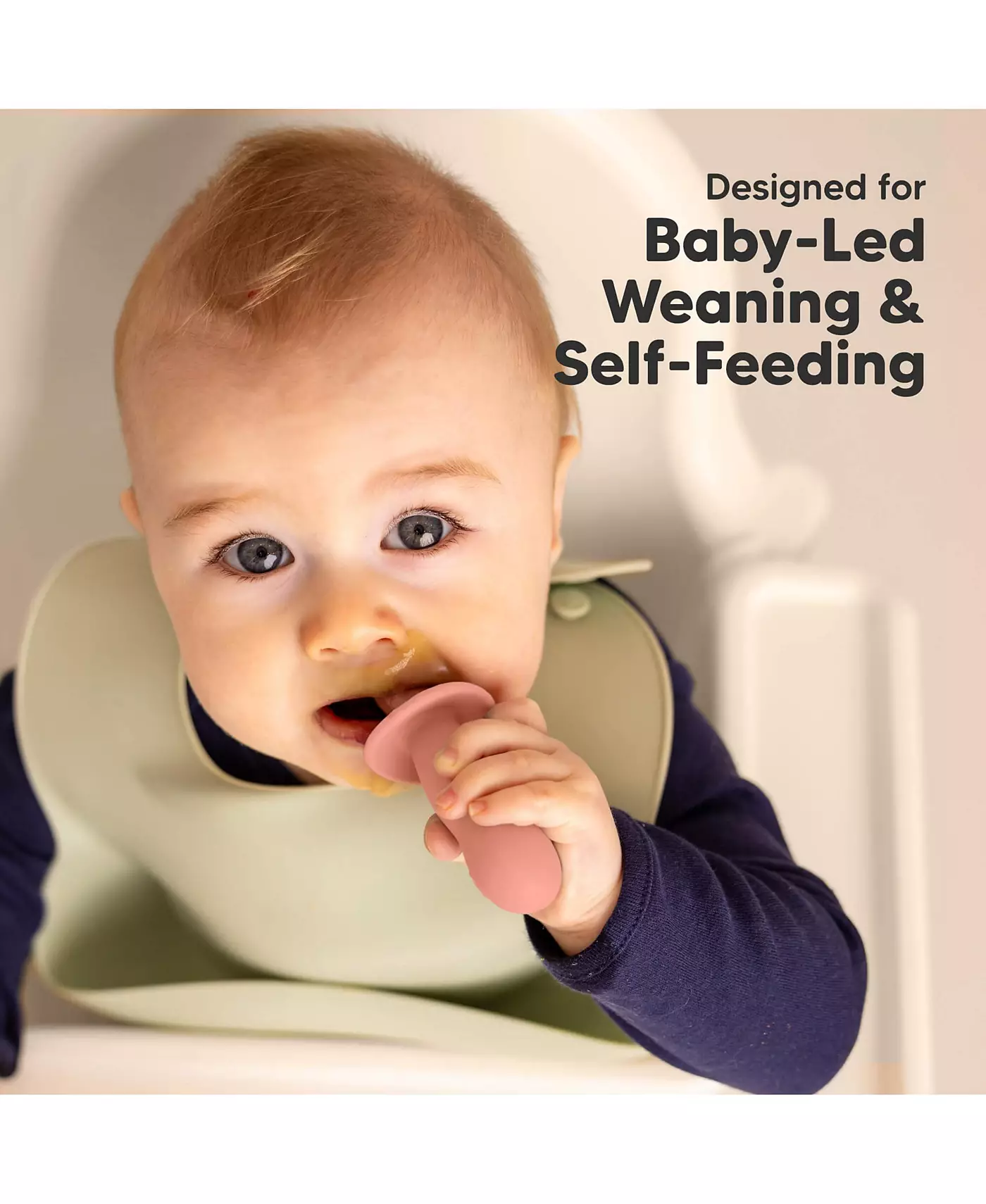 Набор из 4 ложек и вилок для младенцев KeaBabies Prep, столовые приборы для самостоятельного кормления ребенка 6-18 месяцев, набор для кормления младенцев BLW из силикона, без бисфенола-А