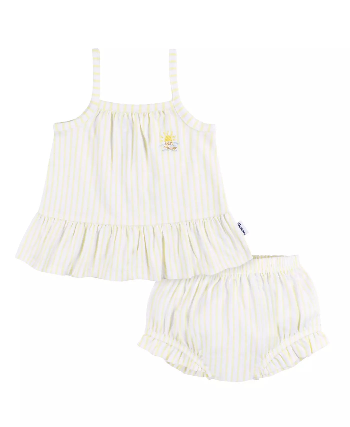 Комплект из 2 предметов: платье и подгузник для девочек Gerber Baby Girls