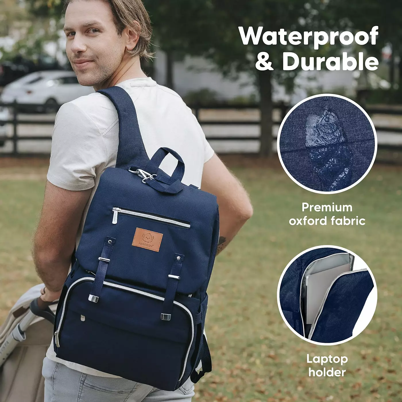 Сумка-рюкзак для подгузников KeaBabies Explorer, большие, водонепроницаемые сумки для детских подгузников, многофункциональные рюкзаки для подгузников