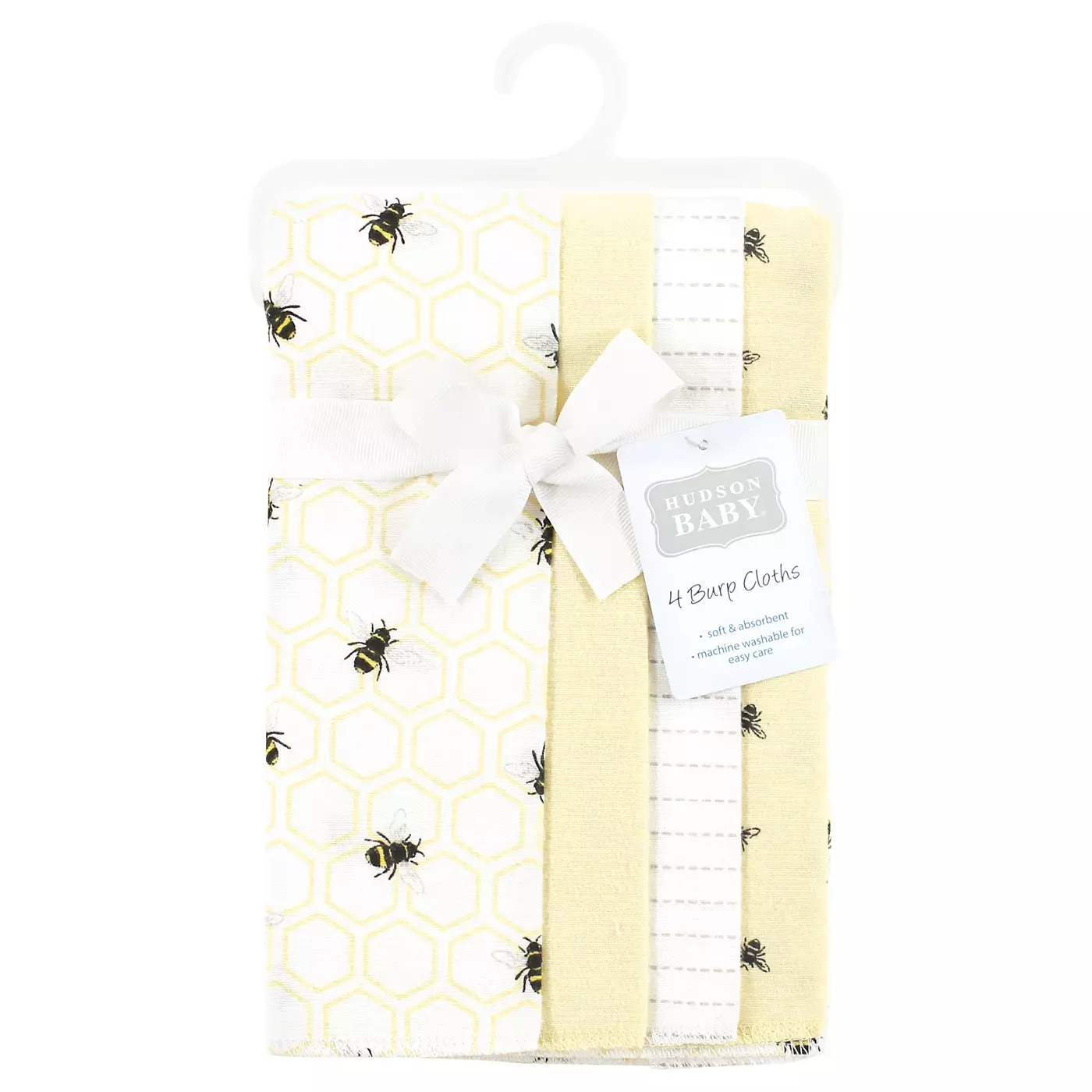Пеленки для срыгивания Hudson Baby для мальчиков и девочек из хлопка и полиэстера, 8 шт. в упаковке, Honey Bee, один размер