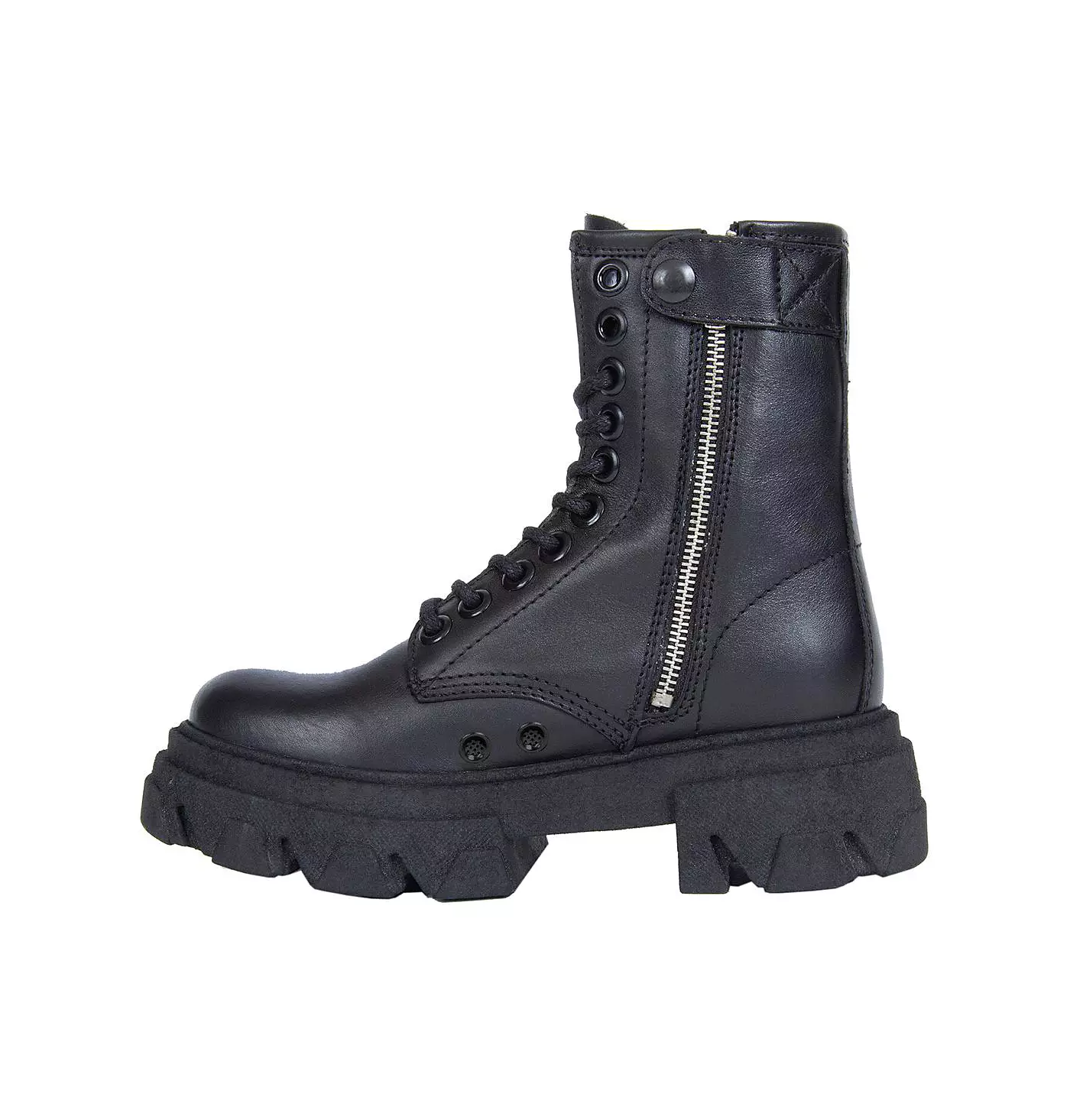 URBNKICKS Черные кожаные армейские ботинки от URBNKICKS