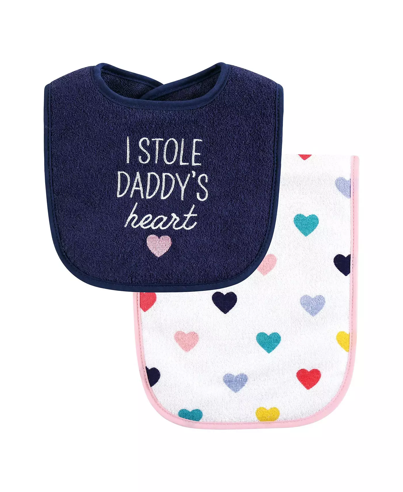 Комплект нагрудника и срыгивателя для девочек Hudson Baby из хлопковой махровой ткани, яркий, для мамы и папы, один размер