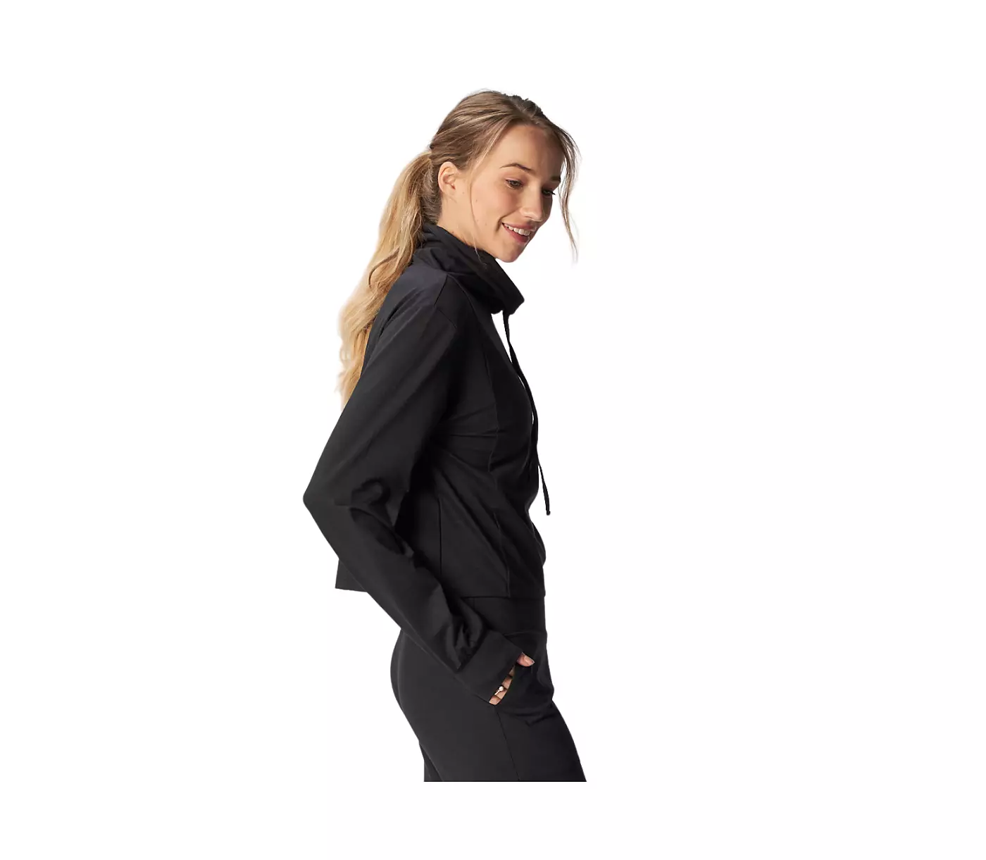 G Lifestyle Одежда женская G Lifestyle Мягкий уютный топ с воротником-трубой