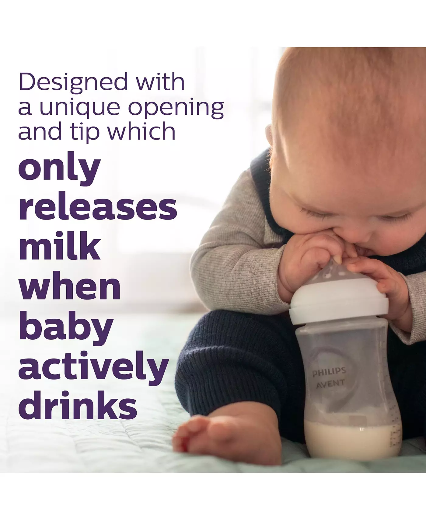 Бутылочка Philips Avent Natural Baby с соской Natural Response, прозрачная, 9 унций, 4 шт.