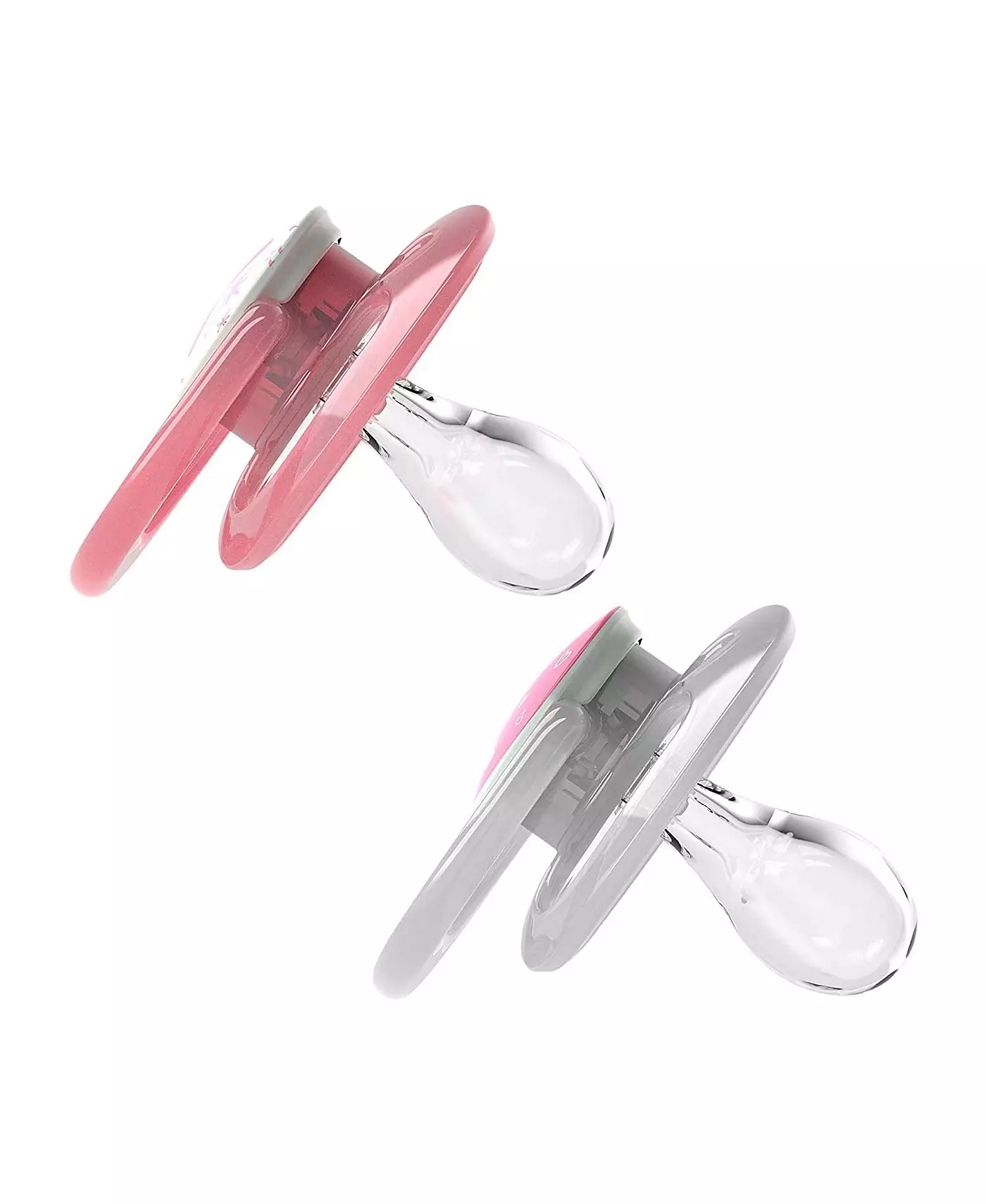 Симметричная пустышка Dr. Browns Advantage, розовая, 4 шт. в упаковке, 6–18 мес.