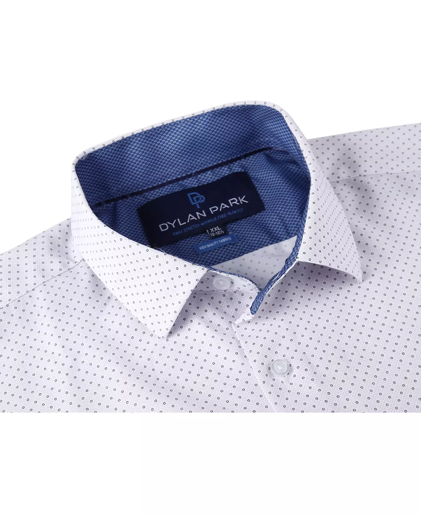 Мужская рубашка Dylan Park Geometric Performance Stretch на пуговицах