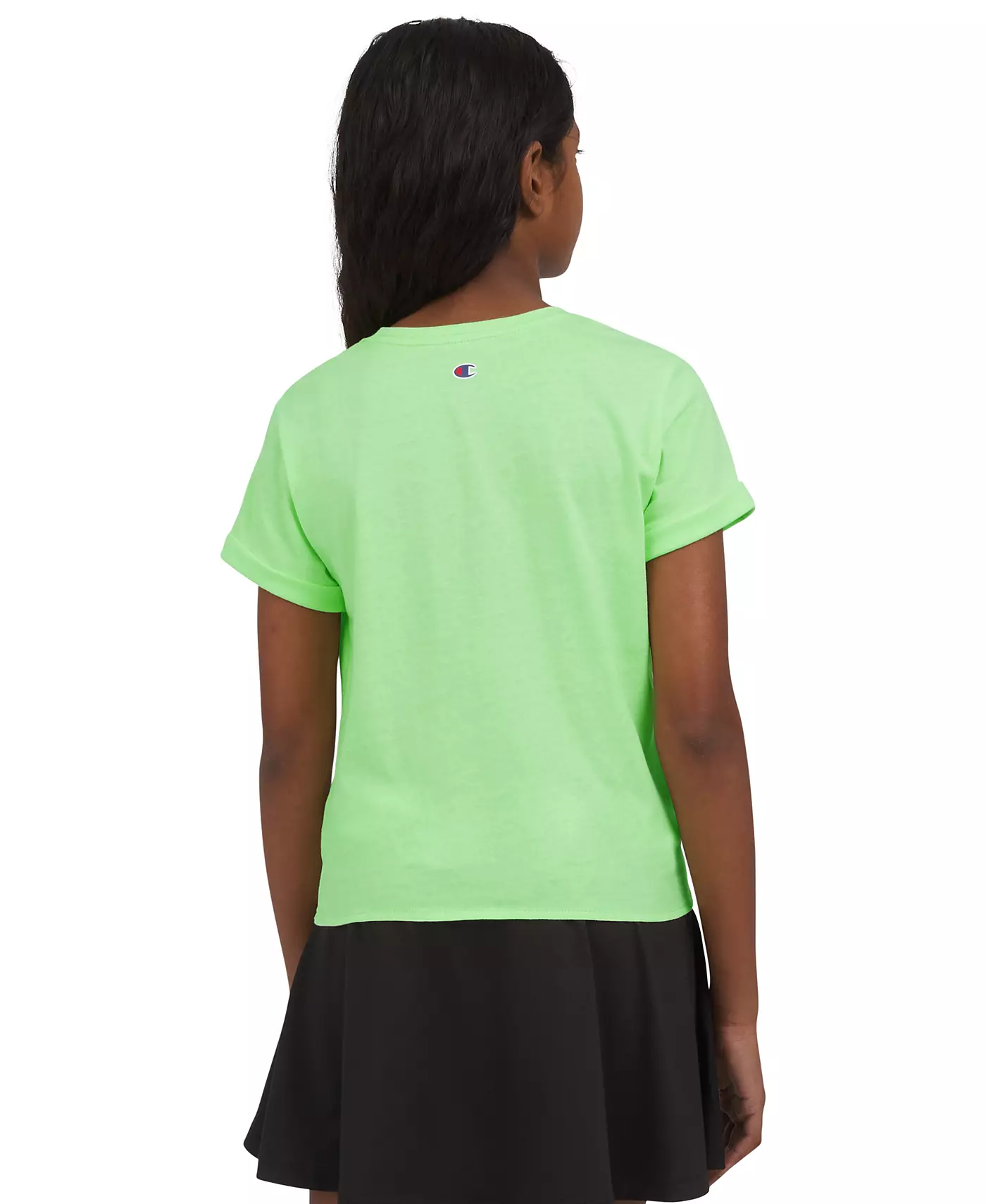 Футболка Champion Big Girls с логотипом и завязкой спереди