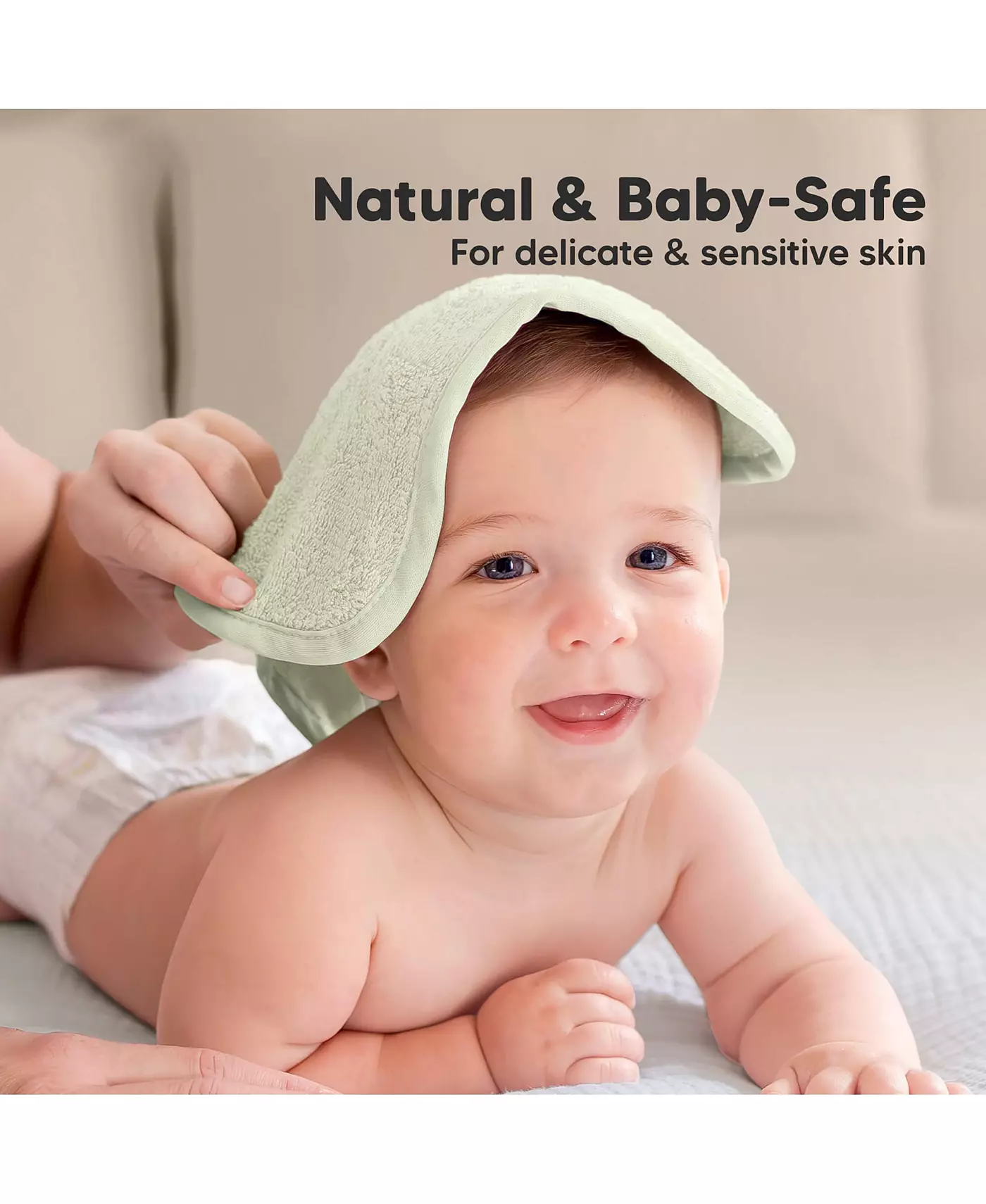 KeaBabies 6 упаковок роскошных детских мочалок, органические и мягкие детские мочалки, детские банные полотенца, салфетки для лица