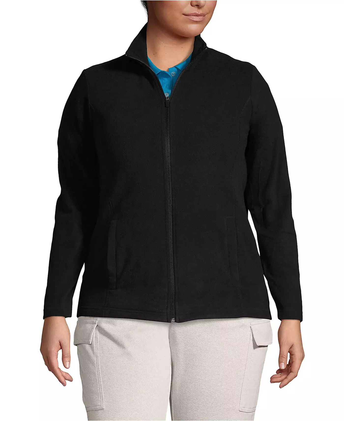Куртка Lands' End Plus Size Thermacheck 100 из флиса