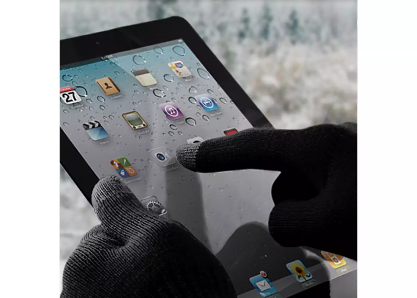 Двухслойные термоперчатки RefrigiWear для сенсорных экранов — теплые, утепленные и совместимые с сенсорными экранами зимние перчатки