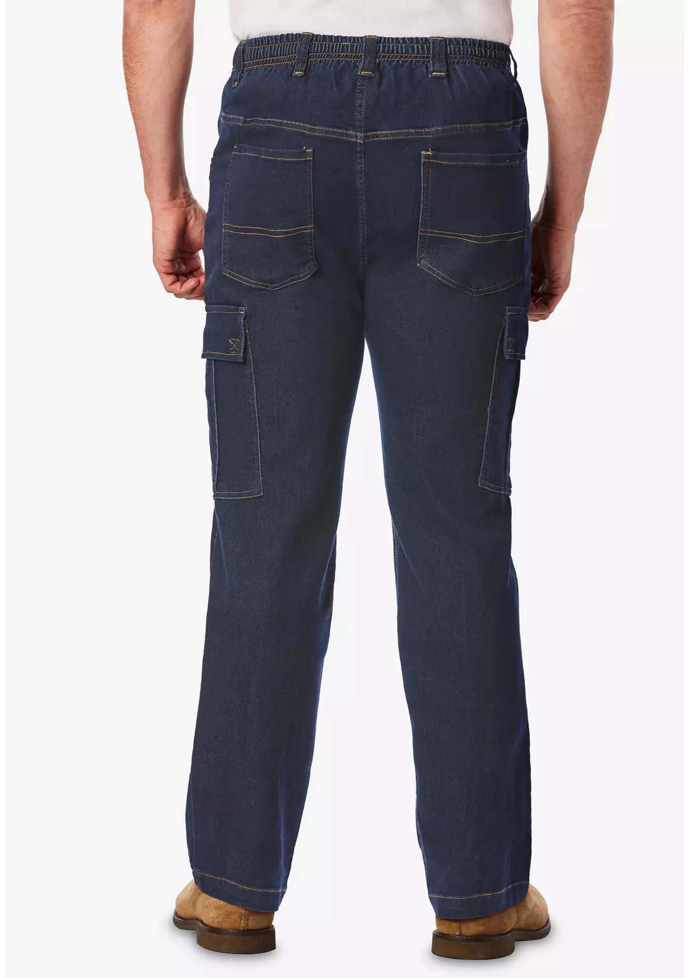 Спортивные брюки свободного кроя KingSize Big & Tall в джинсовом стиле