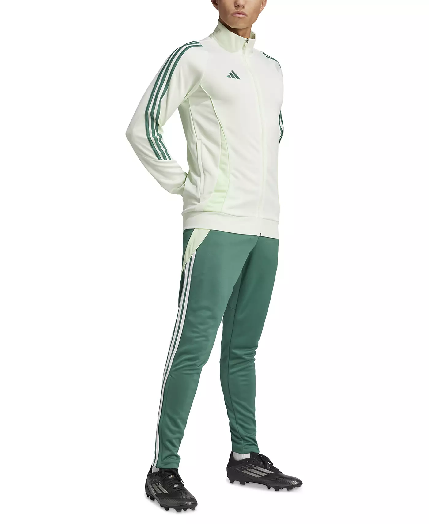 Мужская облегающая спортивная куртка adidas Tiro 24 Performance с тремя полосками