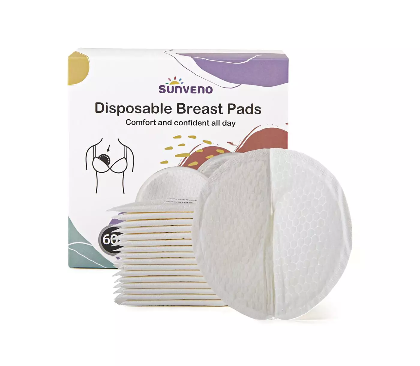 Ультратонкие одноразовые прокладки для кормления грудью Sunveno для женщин