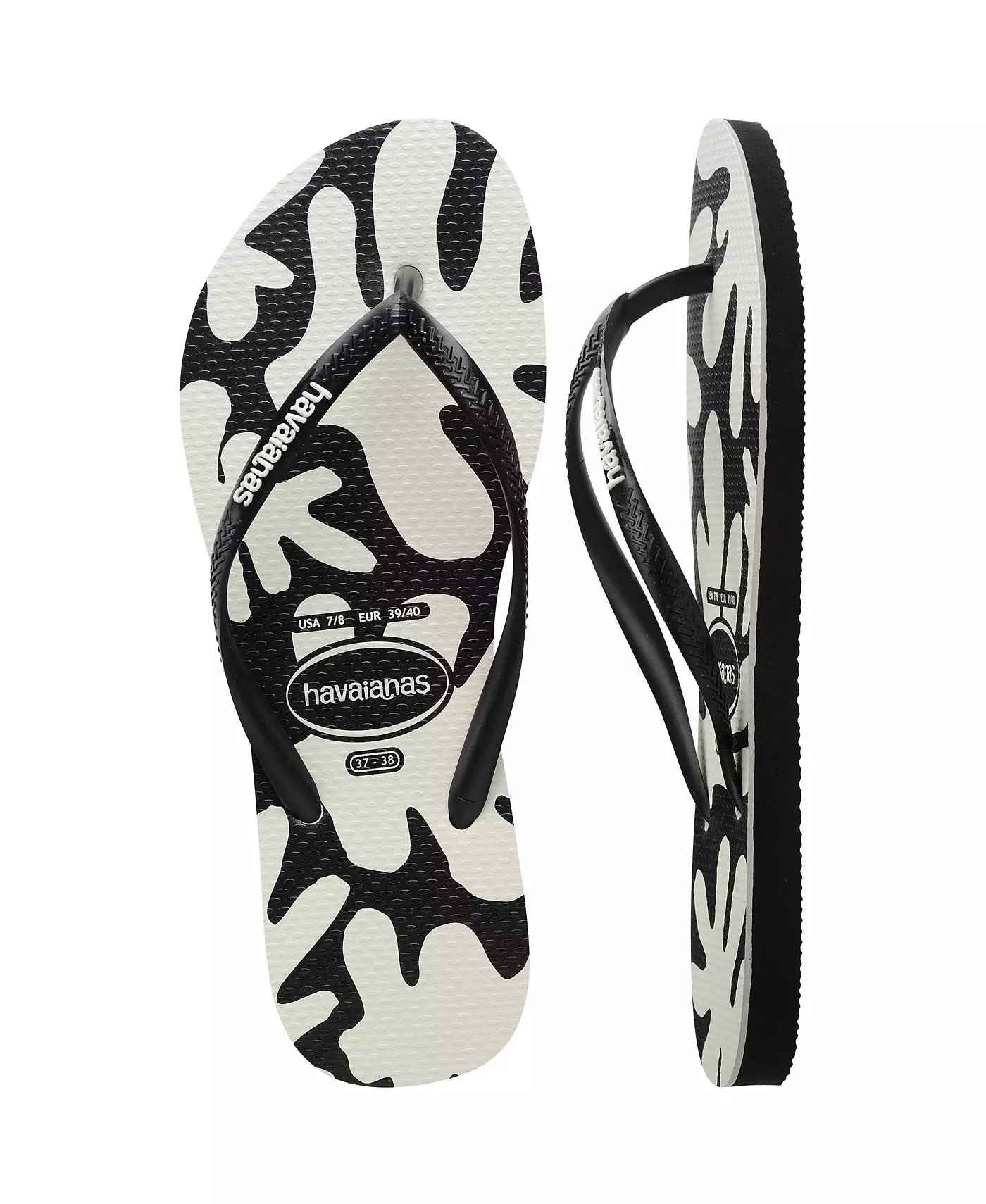 Женские узкие сандалии кораллового цвета Havaianas Slim Slip On