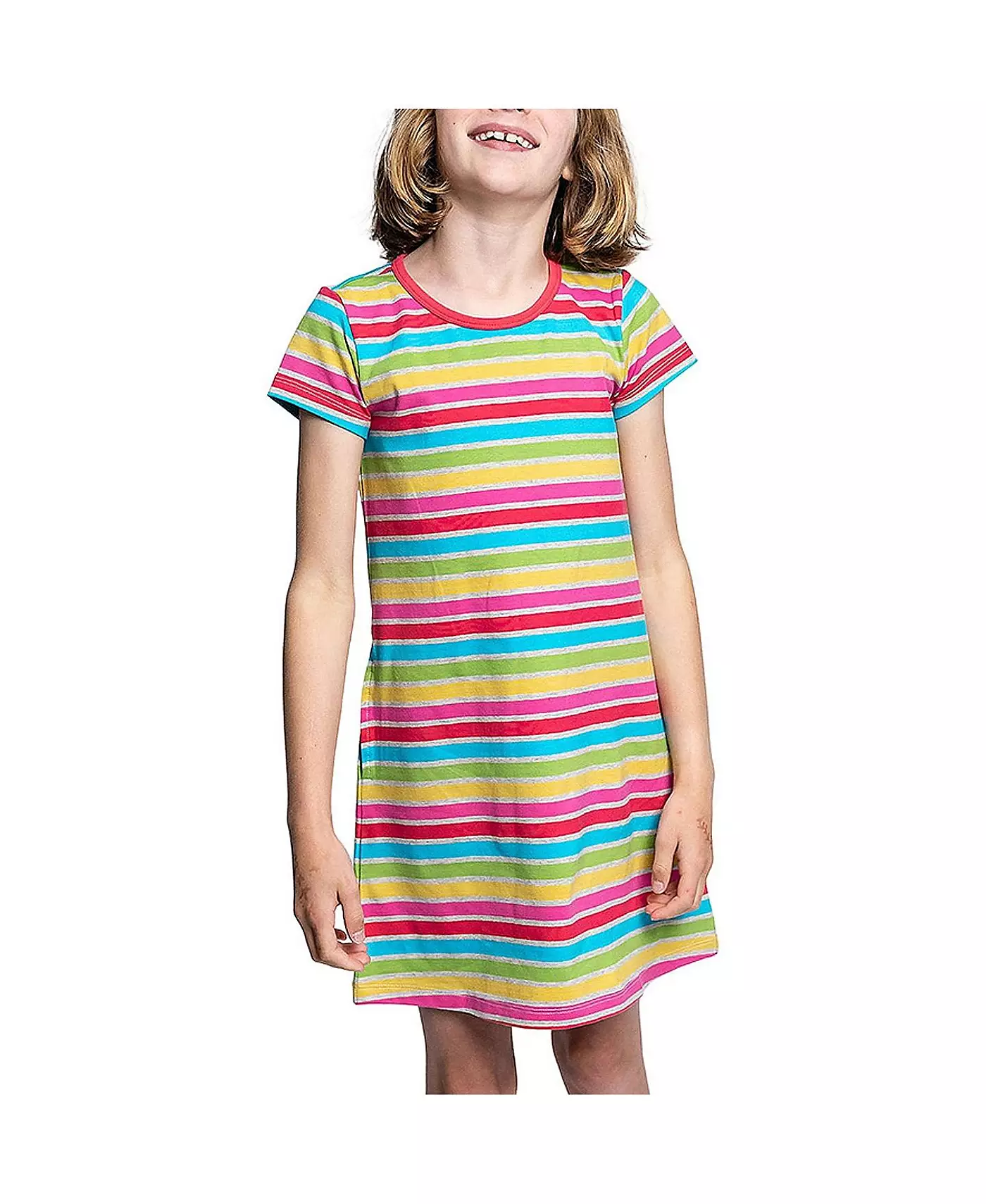 Футболка с короткими рукавами из органического хлопка, произведенная по принципам справедливой торговли для девочек