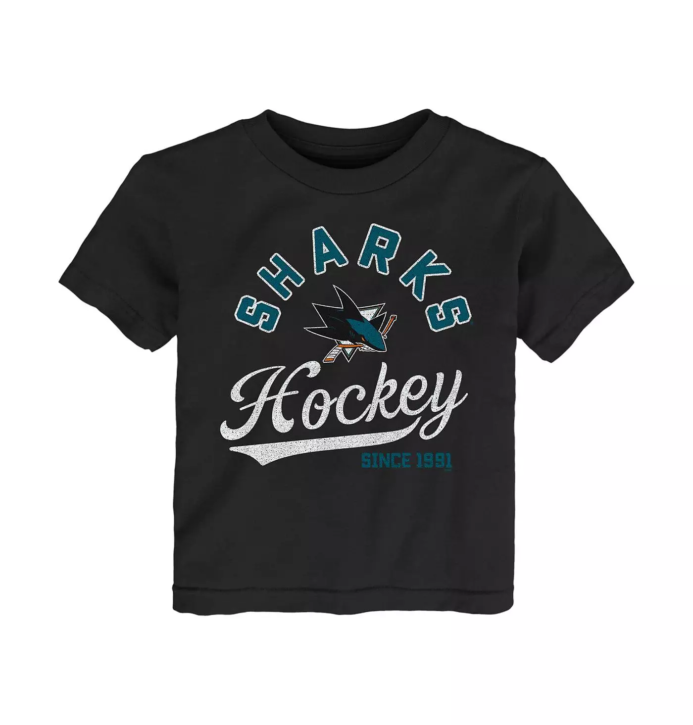 Футболка Outerstuff для мальчиков и девочек, черная, San Jose Sharks Take the Lead