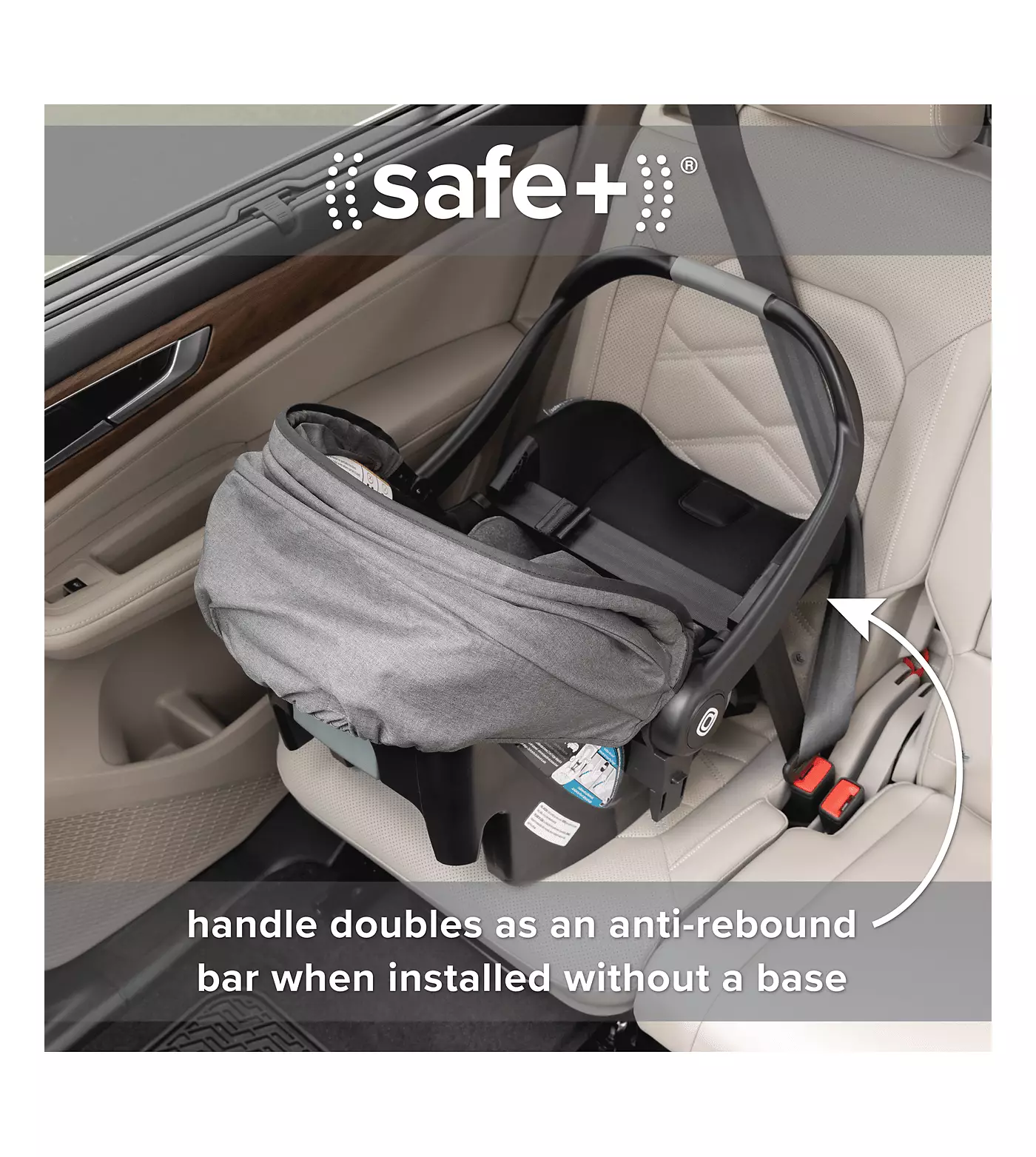 Система для путешествий Diono Quantum 4 3-в-1 с детским автокреслом LiteClik30 R SafePlus и базой, серый сланец