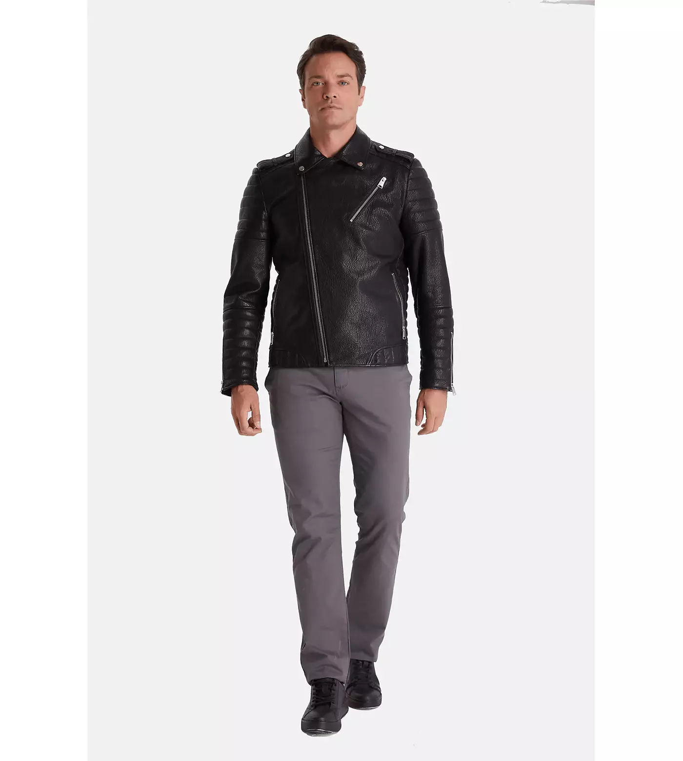 Мужская куртка Furniq UK Biker, черная