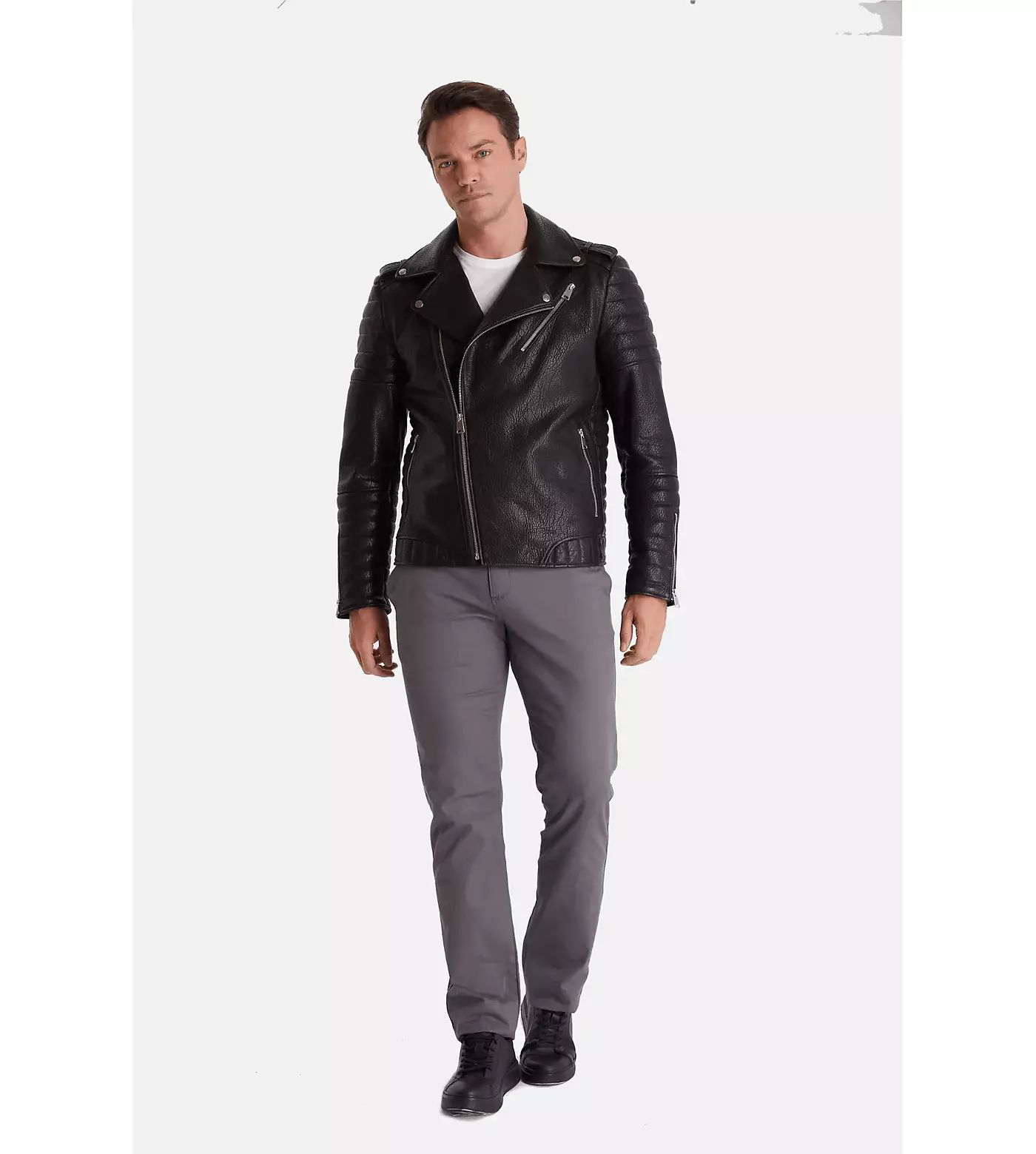 Мужская куртка Furniq UK Biker, черная