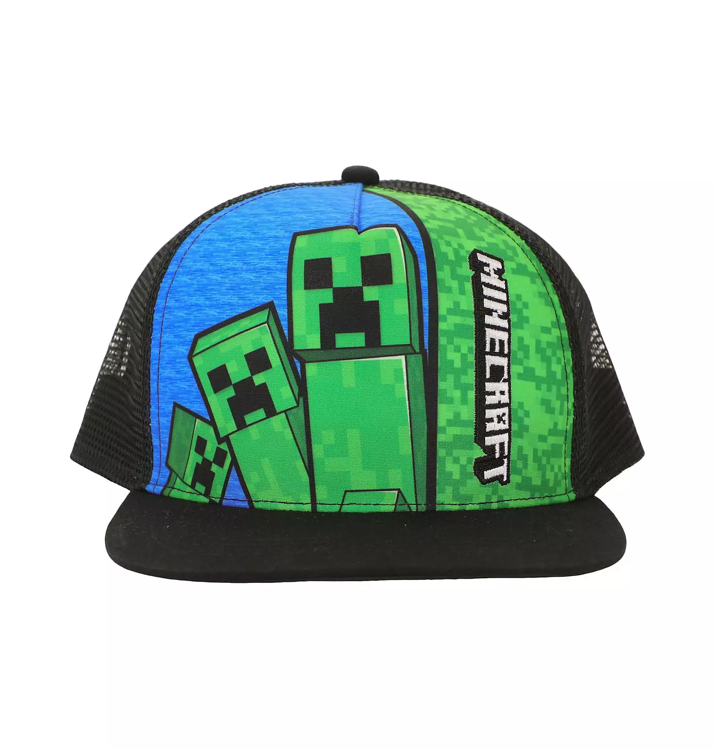Minecraft Boys Creepers & Logo Youth Trucker Hat