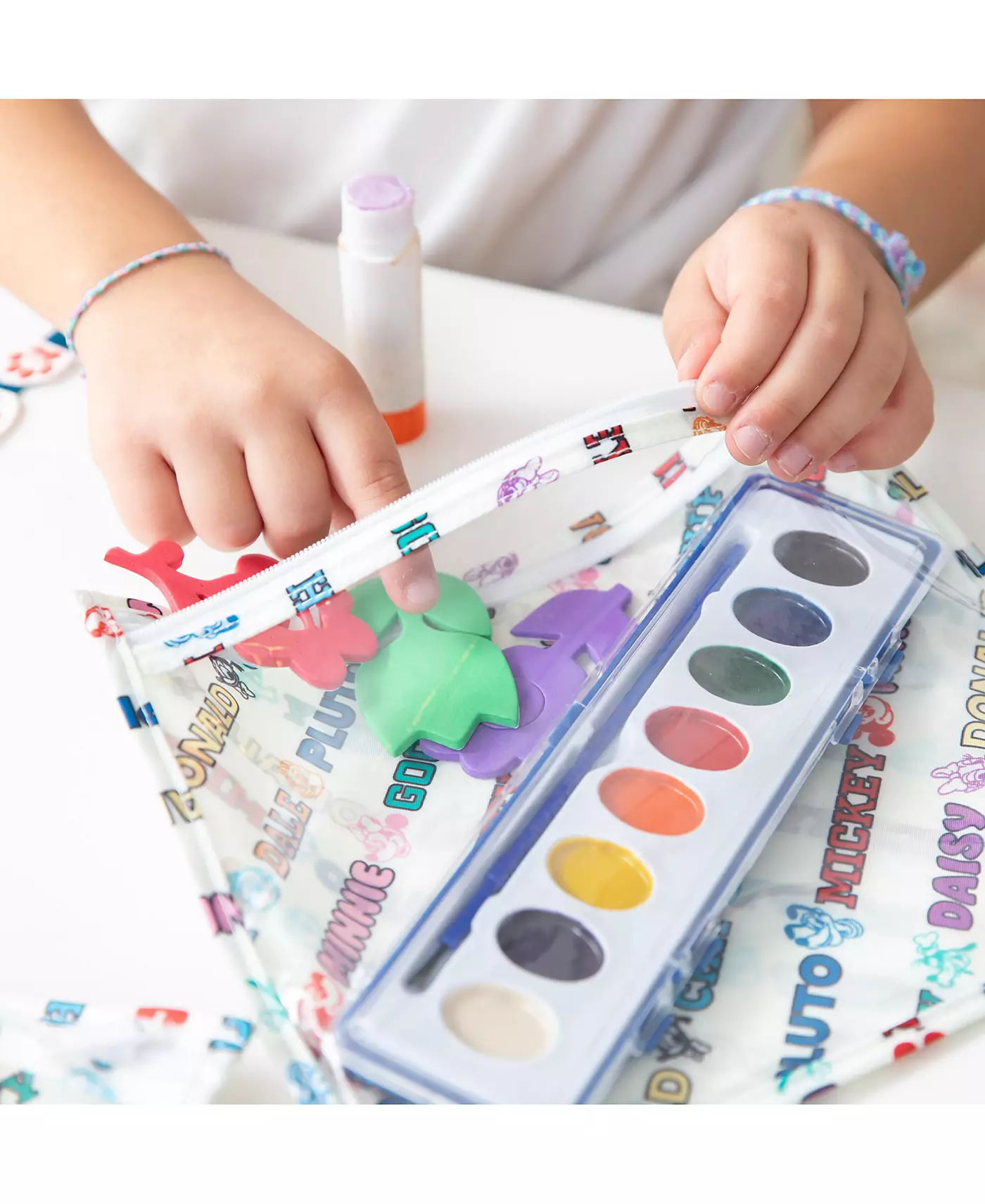 Bumkins Baby 3-Pc. Disney Mickey & Friends Водонепроницаемый Прозрачный Дорожный Набор