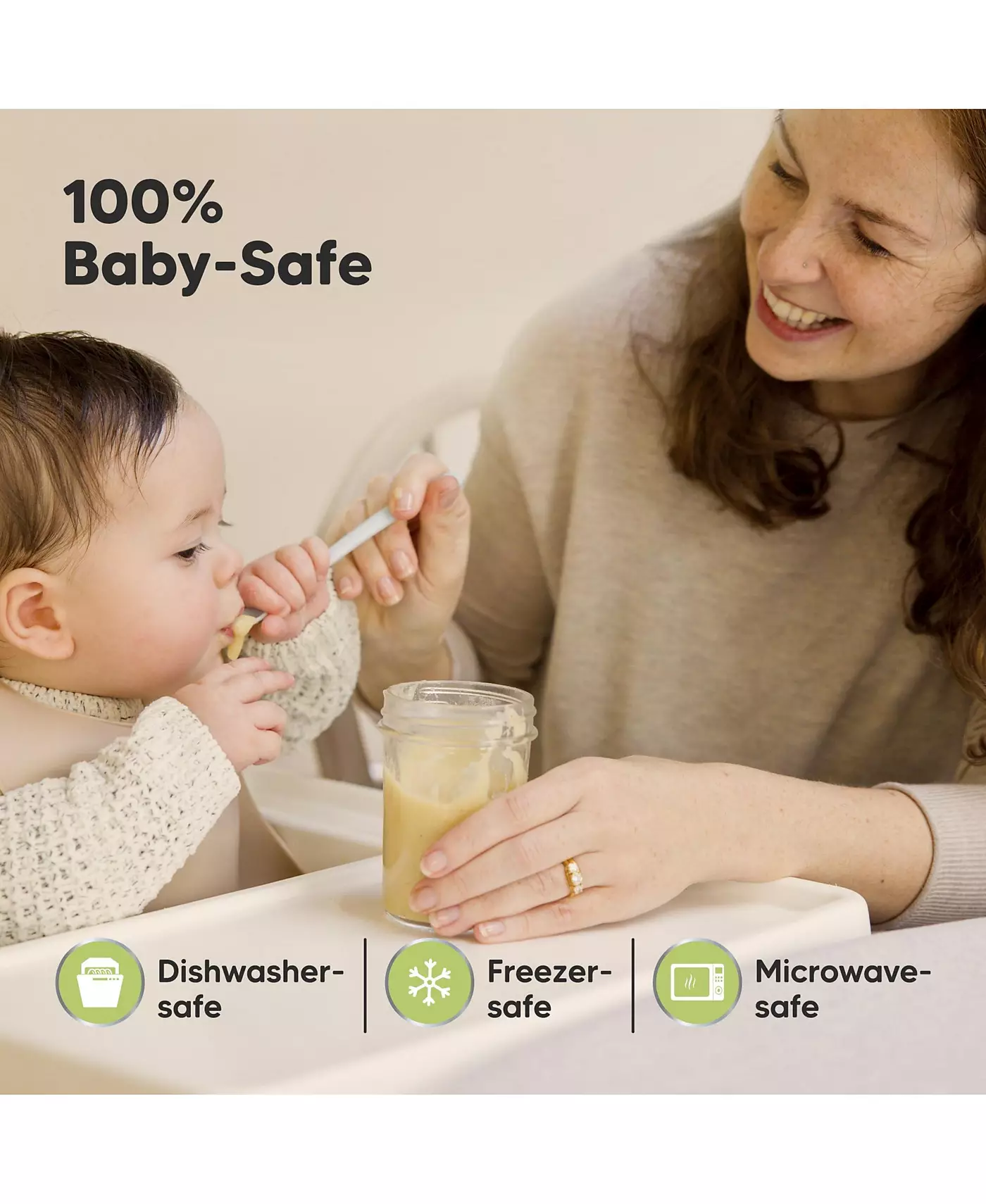 Контейнеры для хранения детского питания KeaBabies 8 шт., герметичные, стеклянные, не содержащие бисфенол-А, для кормления детей