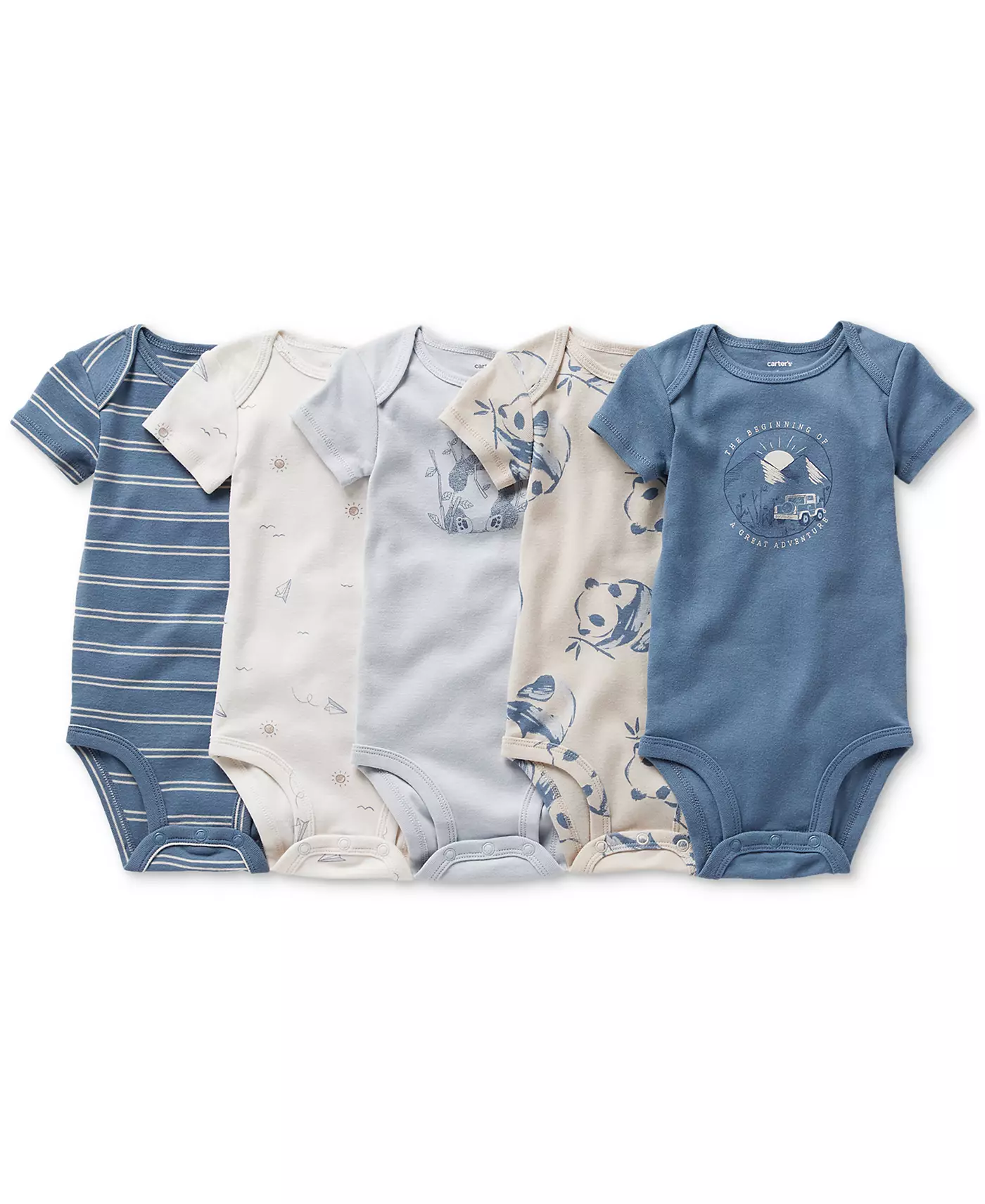 Боди с короткими рукавами для мальчиков Carter's Baby, упаковка из 5 шт.