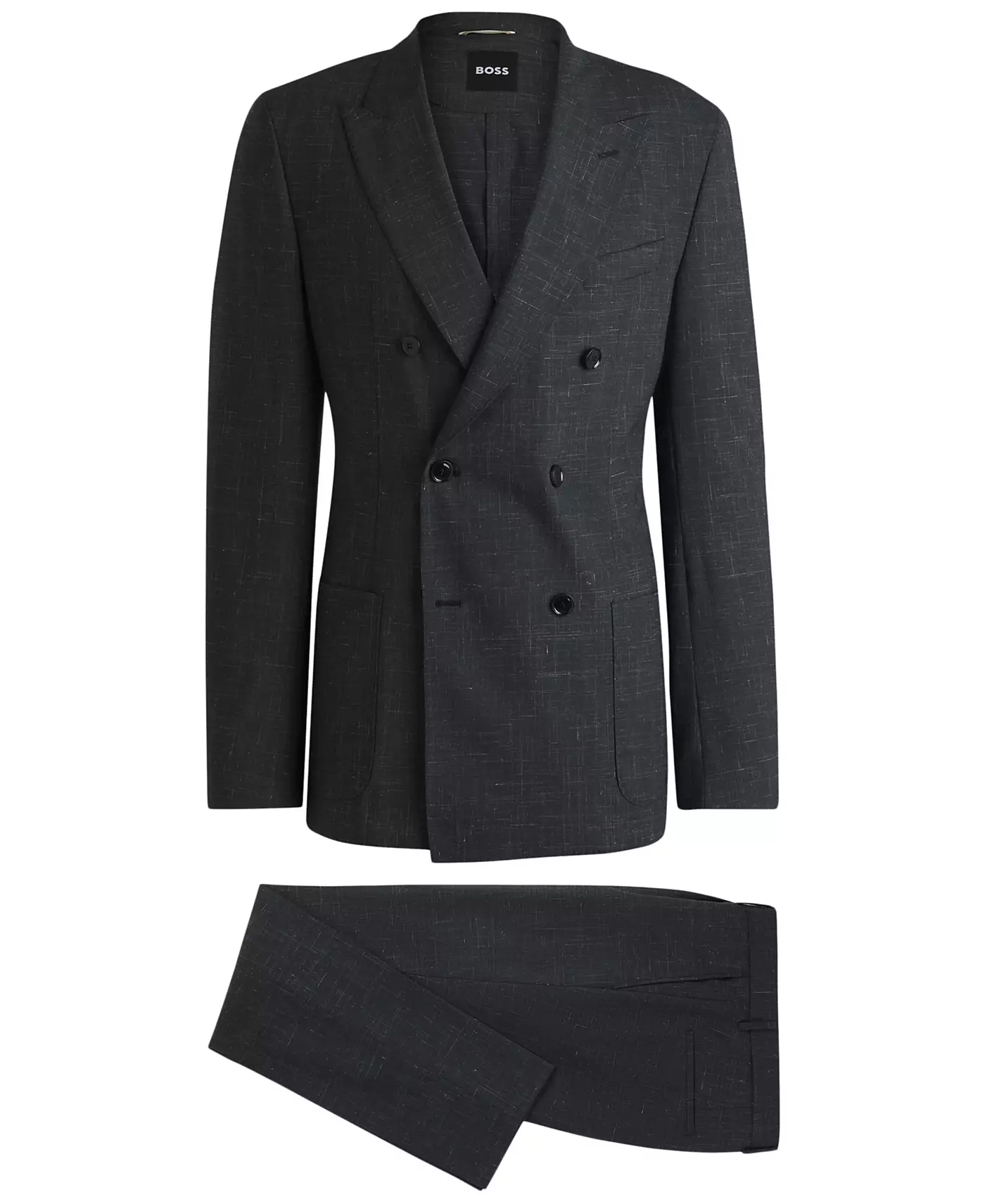 Мужской костюм Hugo Boss Patterned Slim-Fit