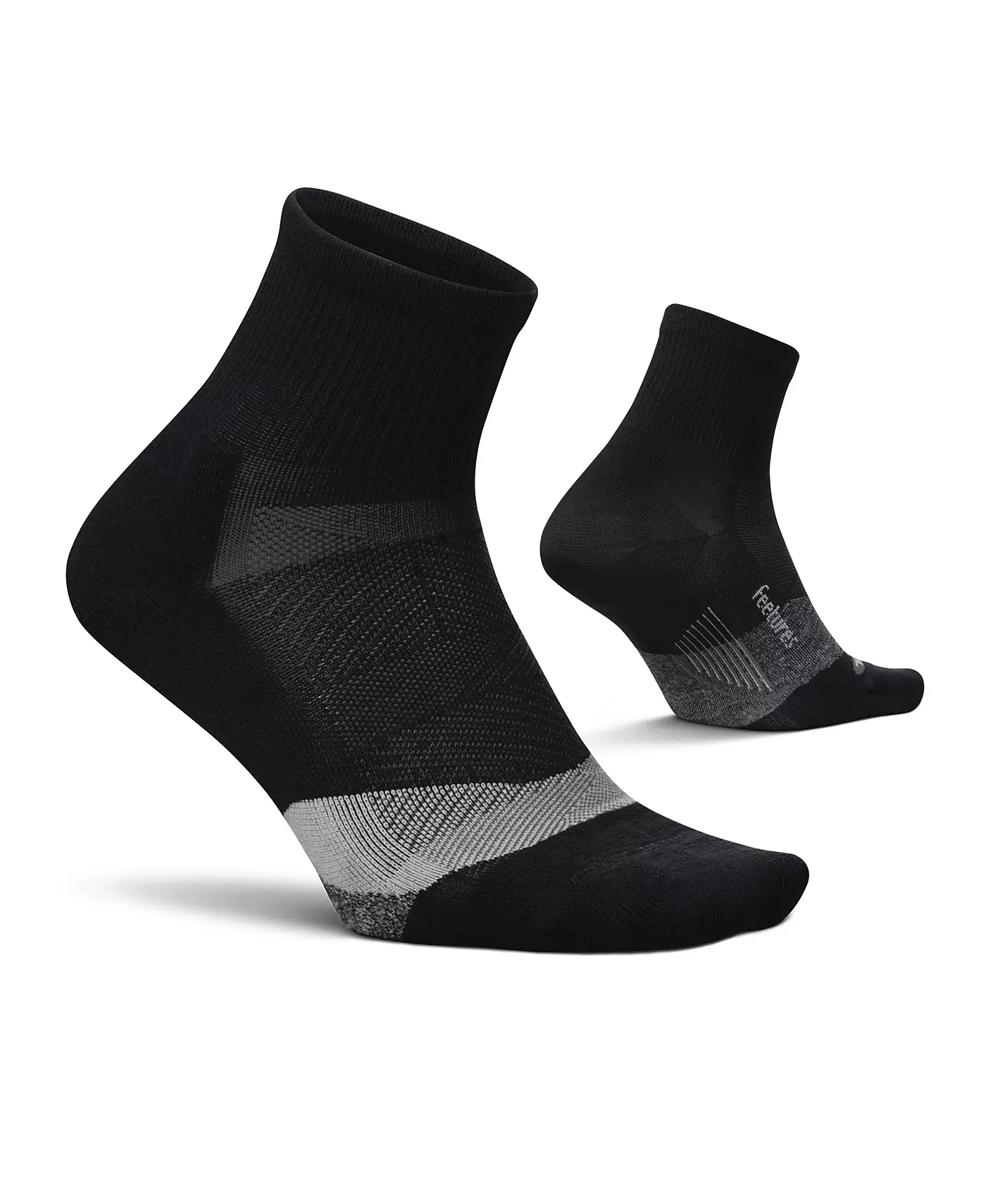 Носки мужские Feetures Elite Light Cushion Quarter Solid - спортивные с направленной компрессией