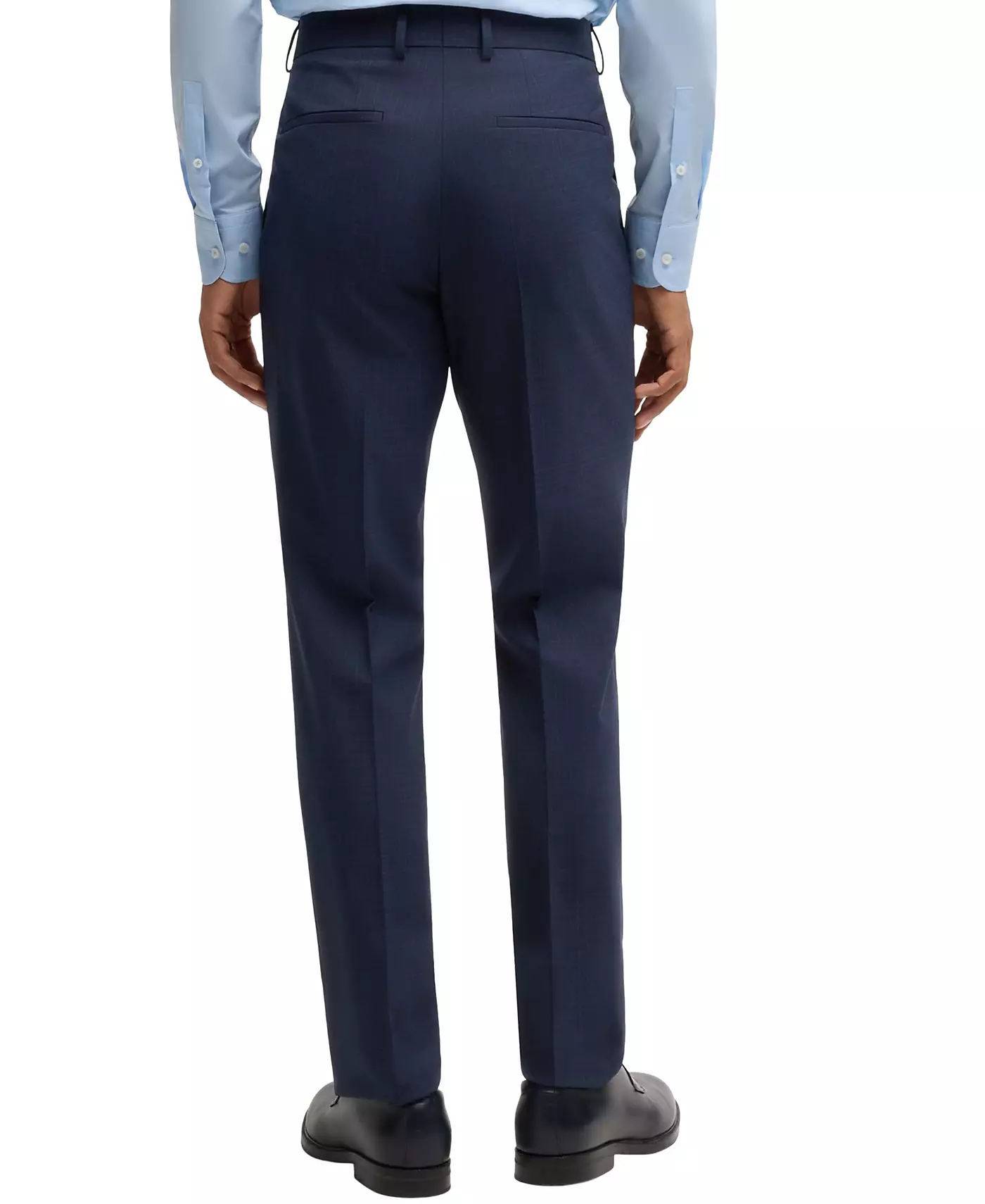 Мужской облегающий костюм-тройка Hugo Boss в клетку