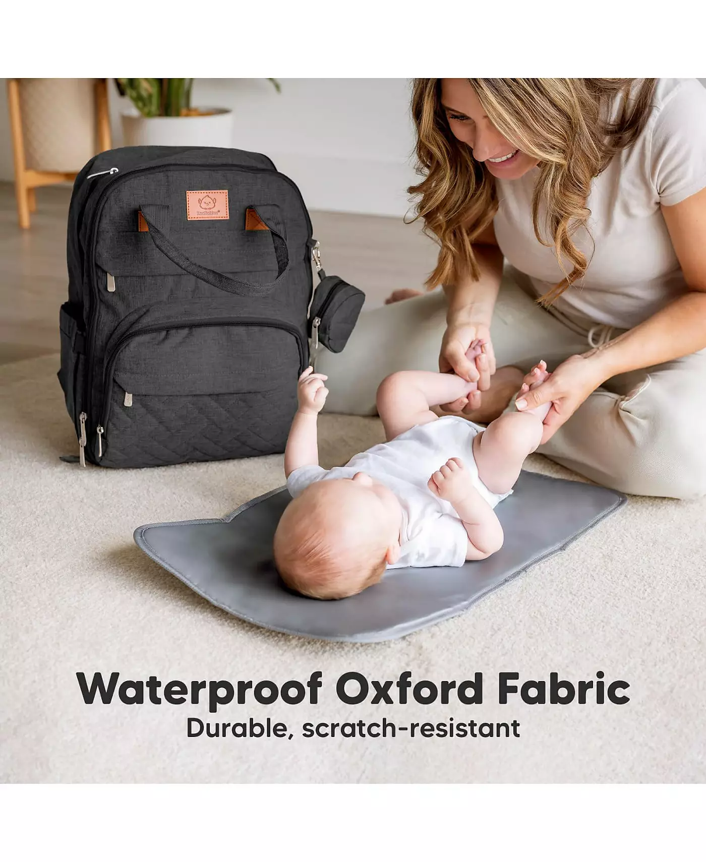 Сумка для подгузников KeaBabies Rove с пеленальным столиком, водонепроницаемая детская сумка, дорожный подгузник