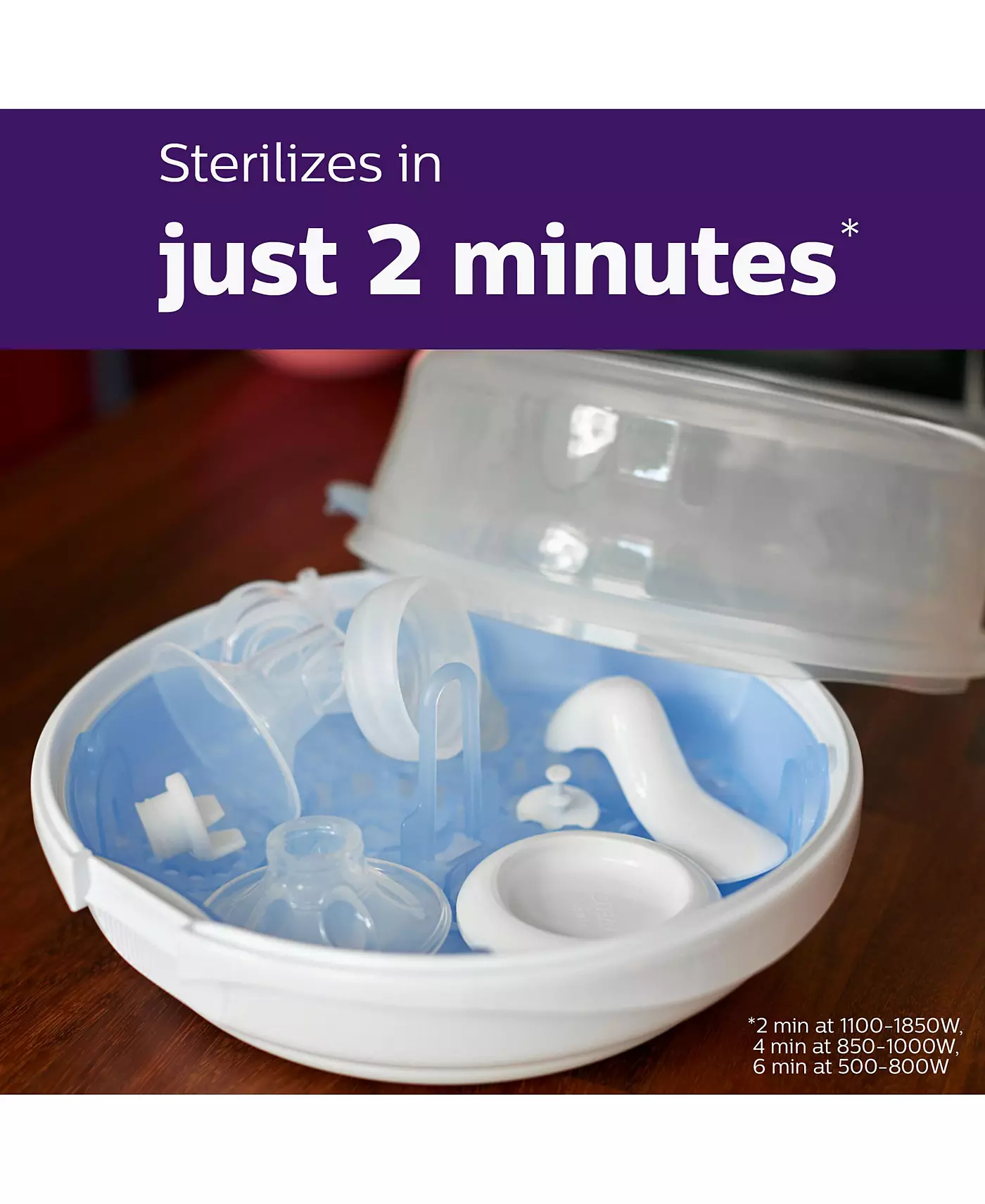 Стерилизатор Philips Avent для микроволновых печей для детских бутылочек, пустышек, чашек и многого другого