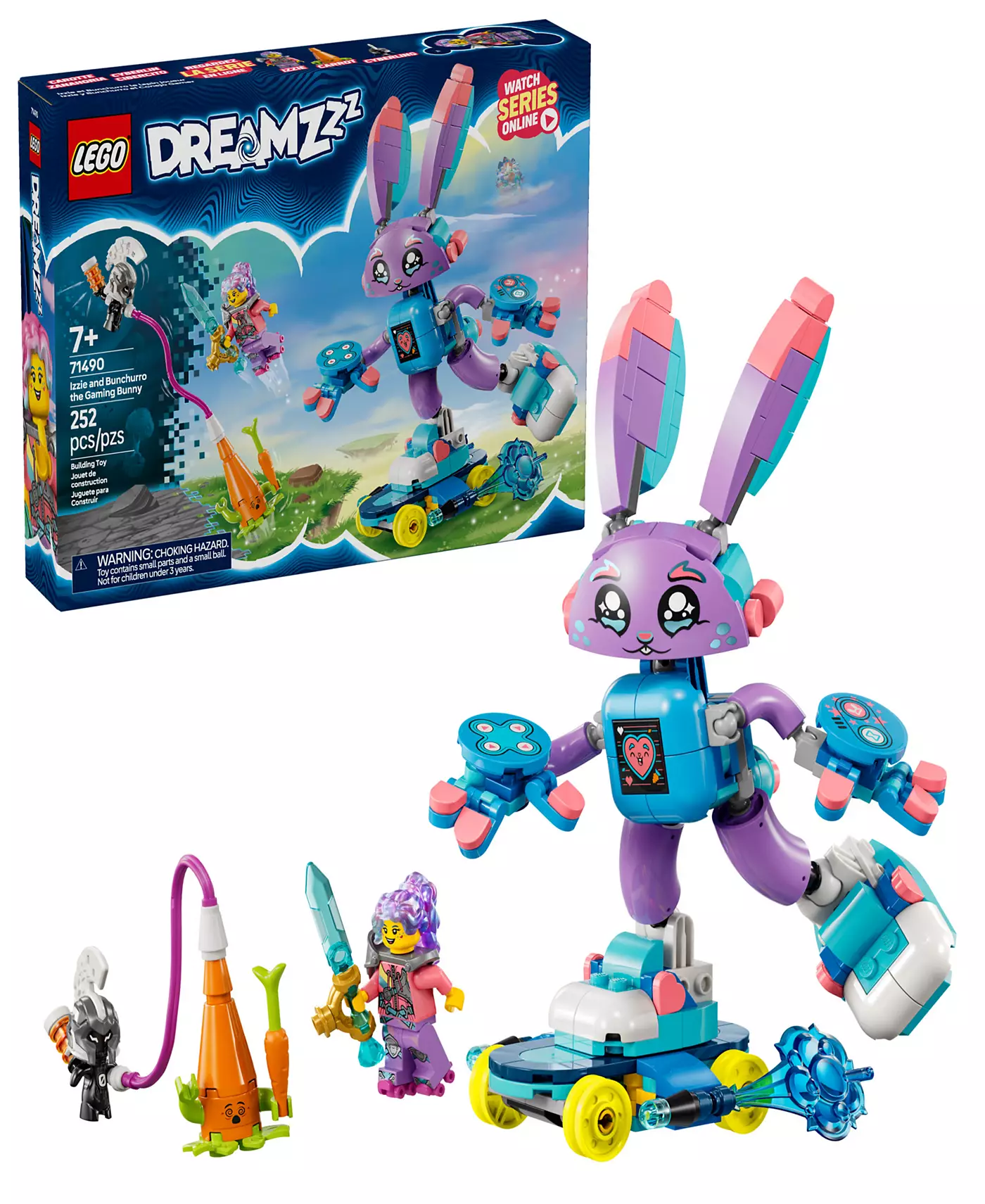 LEGO® DREAMZzz Иззи и Банчурро, игровой кролик, конструктор 71490, 252 детали