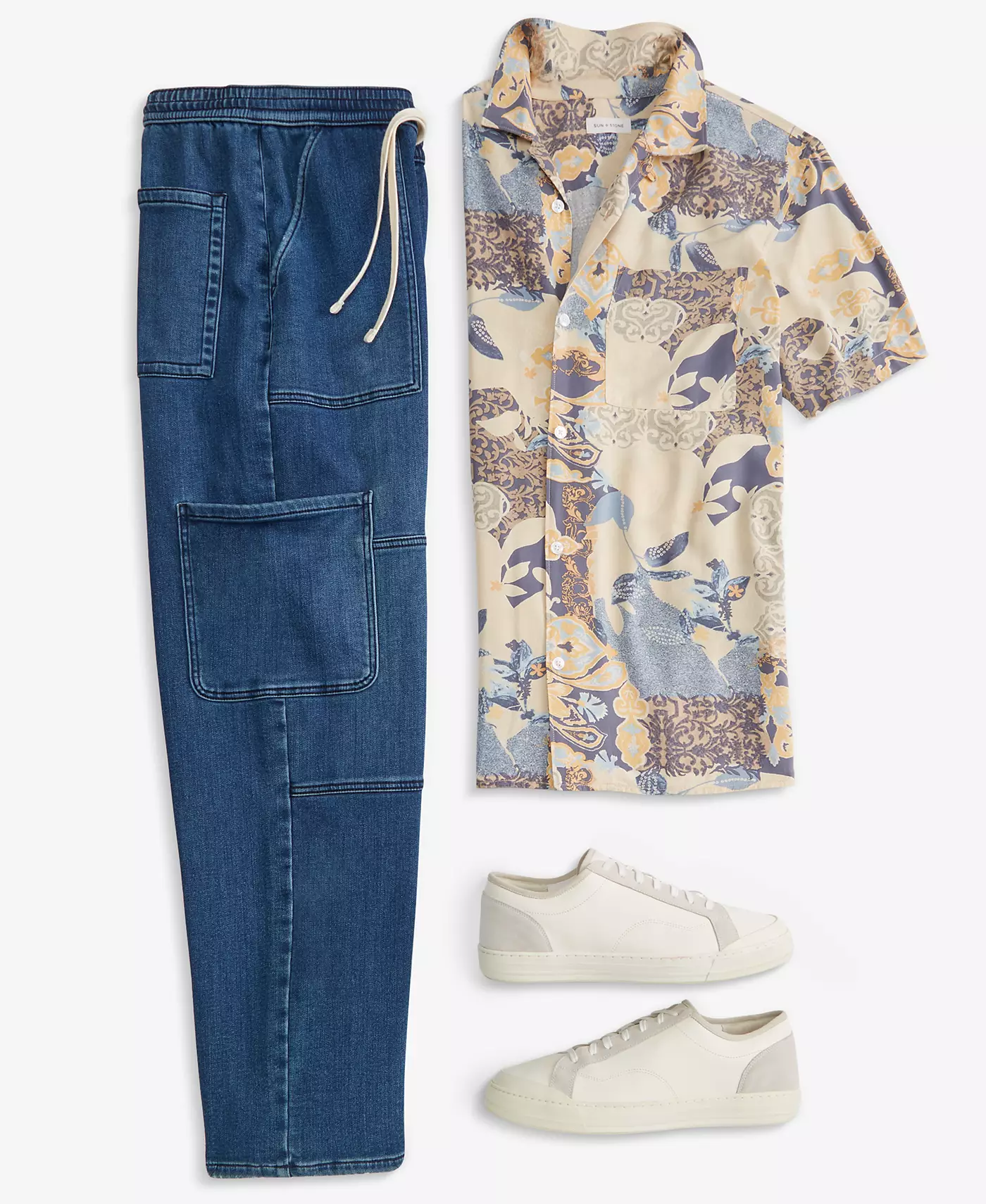 Мужские джинсы Sun + Stone Vance Utility, эксклюзивно в Macy's