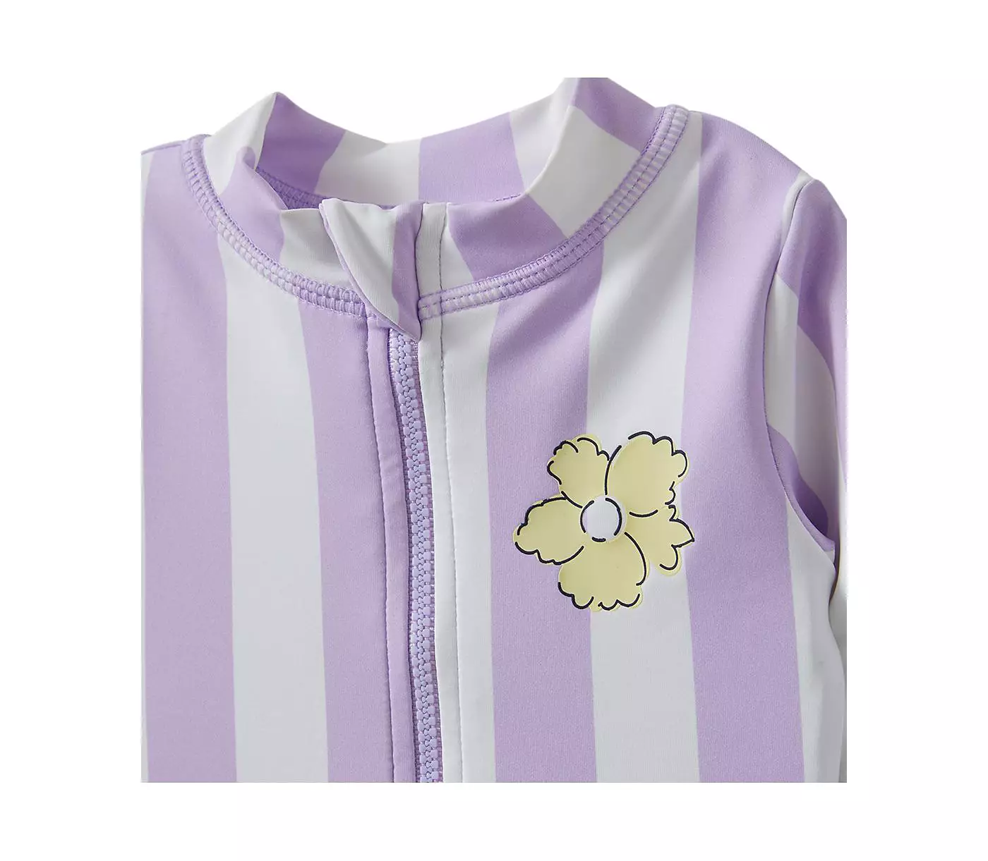 Купальник для девочек Люси с длинными рукавами и оборками на спине из хлопка