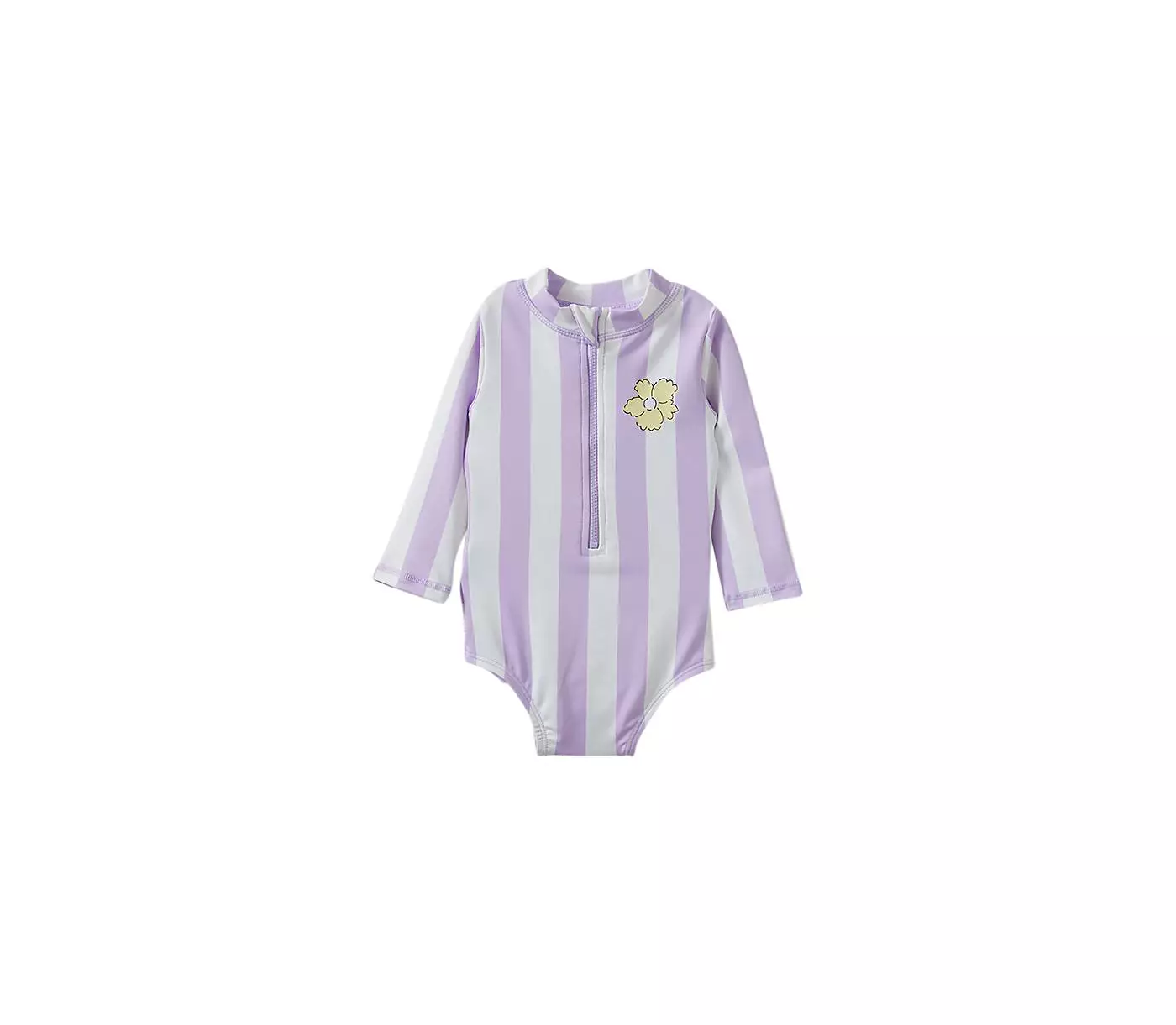 Купальник для девочек Люси с длинными рукавами и оборками на спине из хлопка