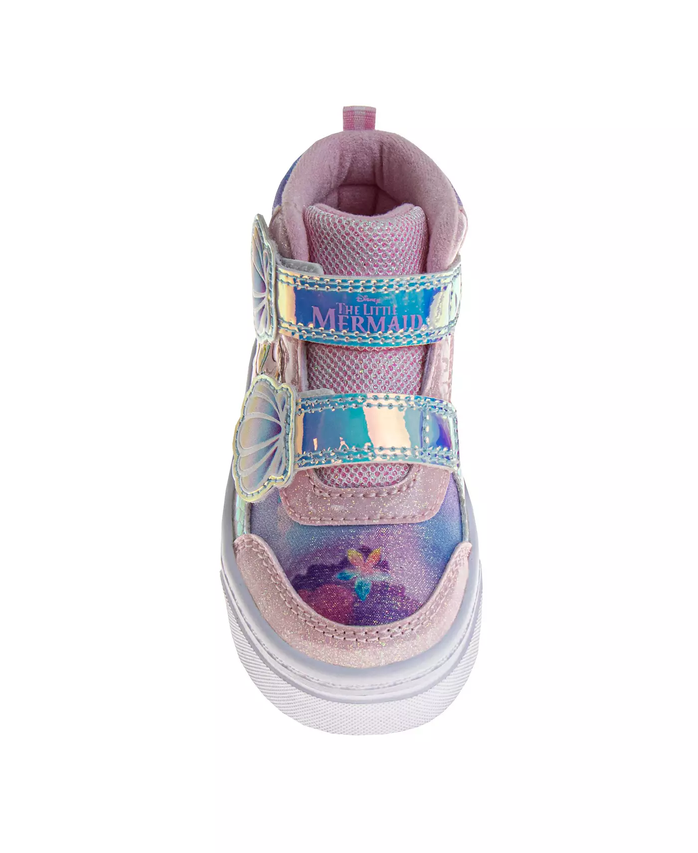 Высокие кроссовки с застежкой-липучкой «Русалочка» для маленьких девочек Disney