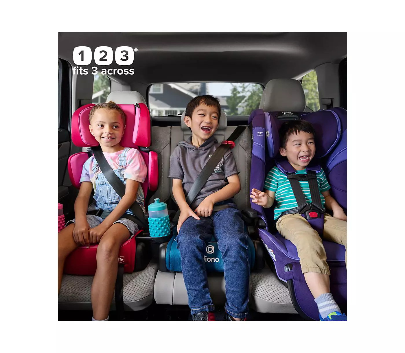 Diono Toddler Connect3 R — набор из 2 детских автокресел без спинки