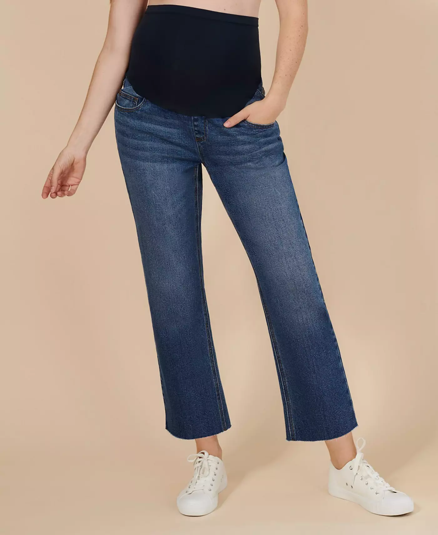 Материнство Материнство Женские Секретные Джинсы Fit Over the Belly Slim Straight Leg Джинсы - Материнство Материнство