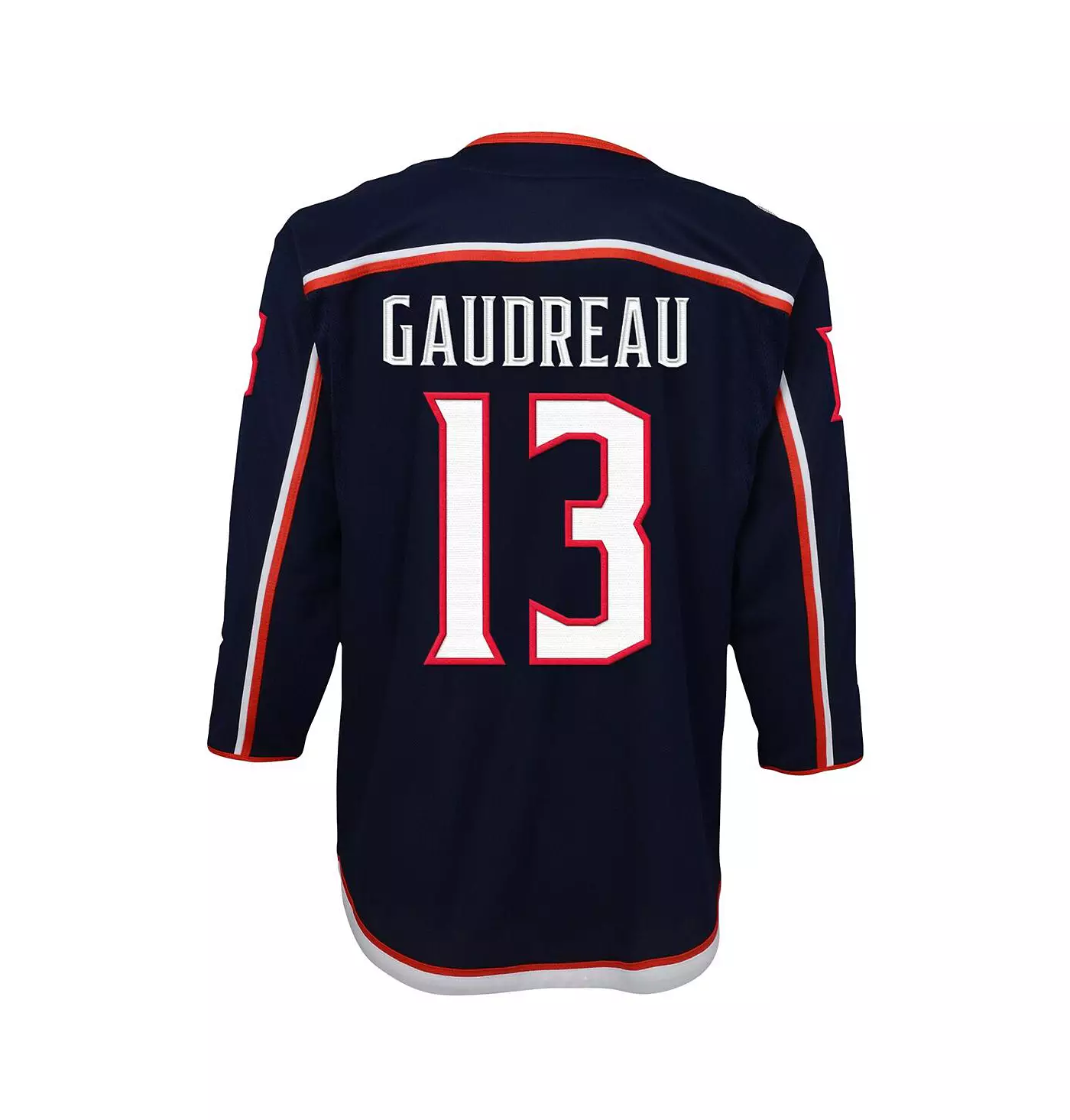 Outerstuff Big Boys and Girls Johnny Gaudreau Navy Columbus Blue Jackets 2022/23 Премьер-игровая майка