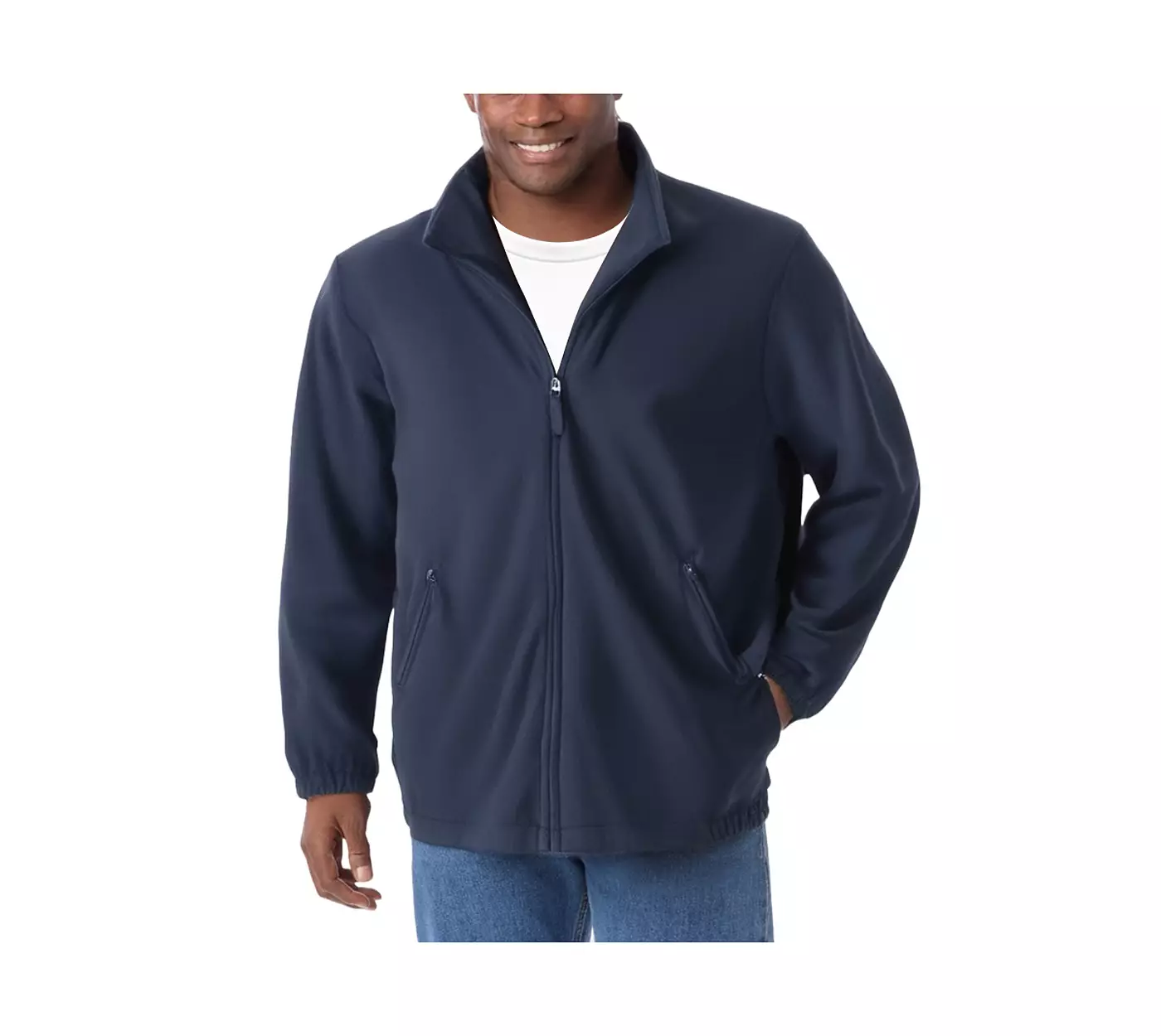 Куртка KingSize Big & Tall Explorer из плюшевого флиса с застежкой-молнией на всю длину