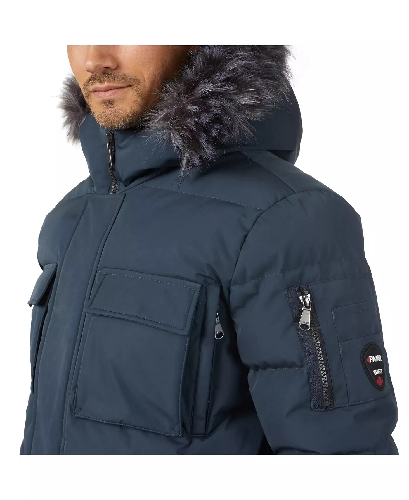 Мужская стеганая парка Pajar Hamilton Channel с фиксированным капюшоном