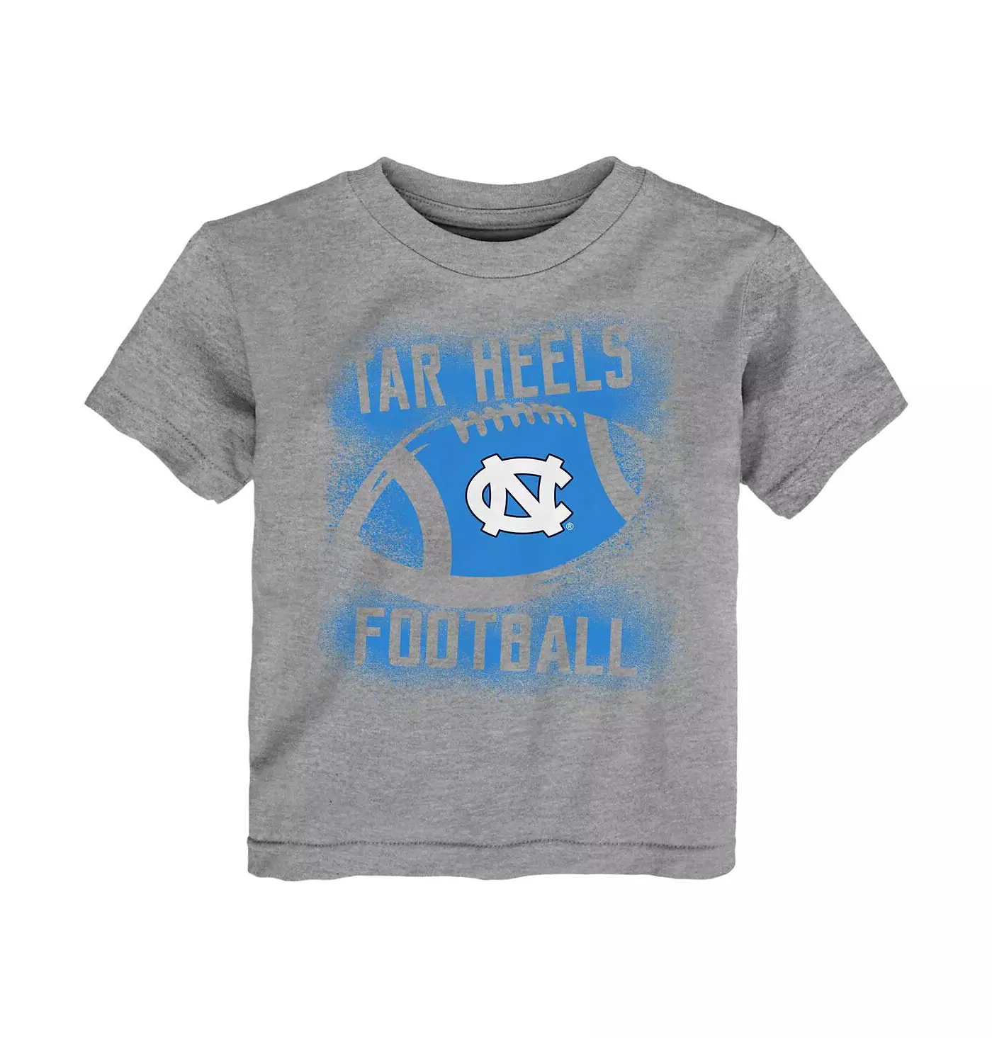 Футболка Outerstuff Toddler Boys and Girls Heather Grey North Carolina Tar Heels с трафаретом