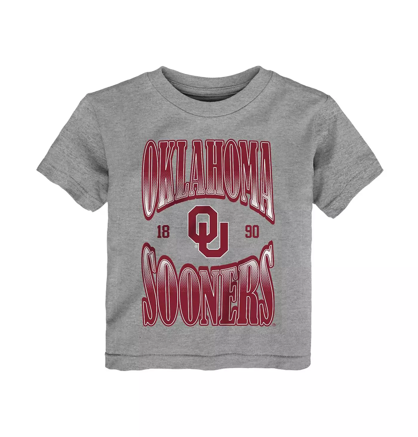 Футболка Outerstuff Top Class для мальчиков и девочек, серая, цвета «Хизер» из коллекции Oklahoma Sooners