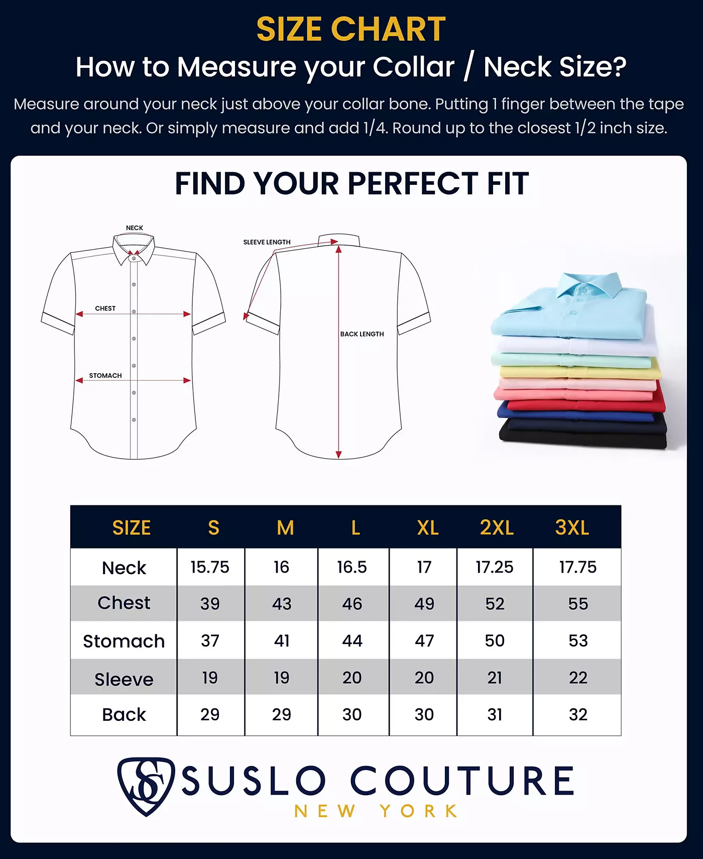 Мужская рубашка Suslo Couture Slim Fit Performance с короткими рукавами и однотонным принтом на пуговицах