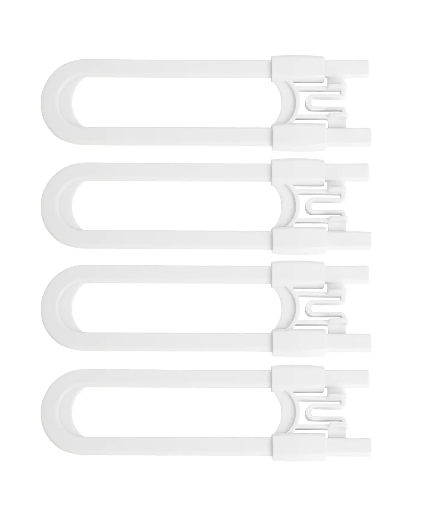 Замки для раздвижных шкафов Jool Baby Toddler, U-образные, для ручек, дверей - набор для детской безопасности - 4 шт. в упаковке