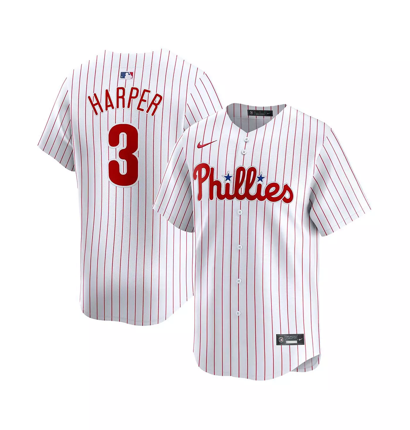 Nike Big Boys and Girls Брайс Харпер Уайт Филадельфия Филлис Домашняя ограниченная футболка игрока